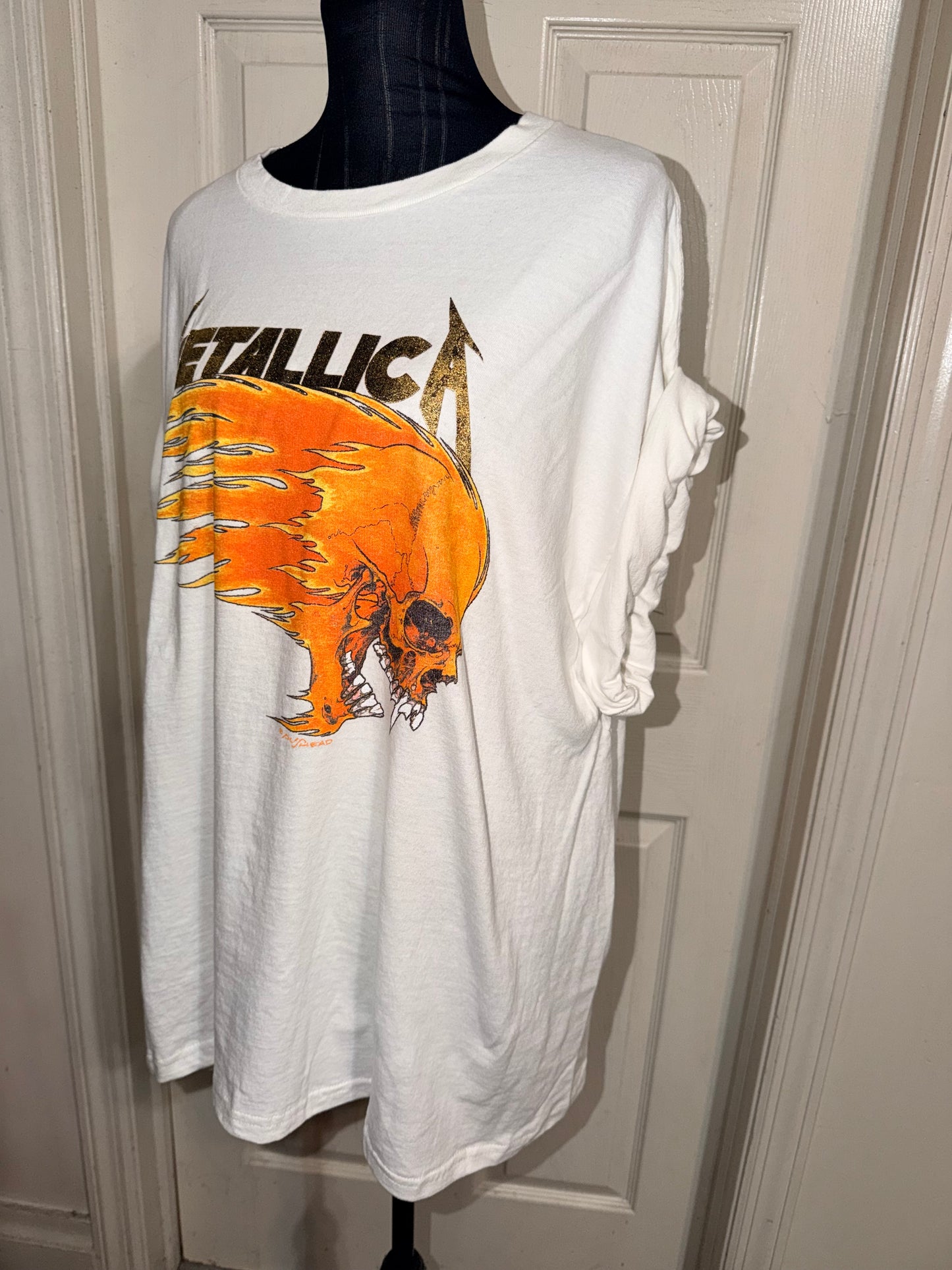 Metallica Double Sided Oversized Distressed Tee