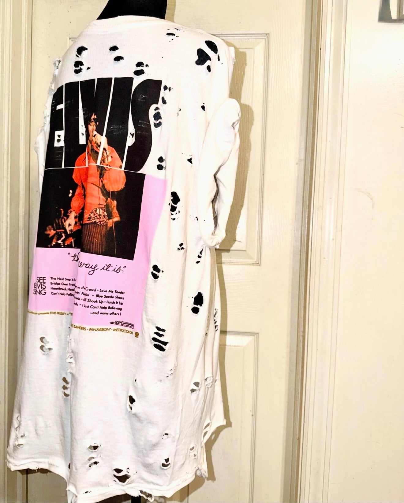 Elvis Double Sided Oversized Distressed Tee