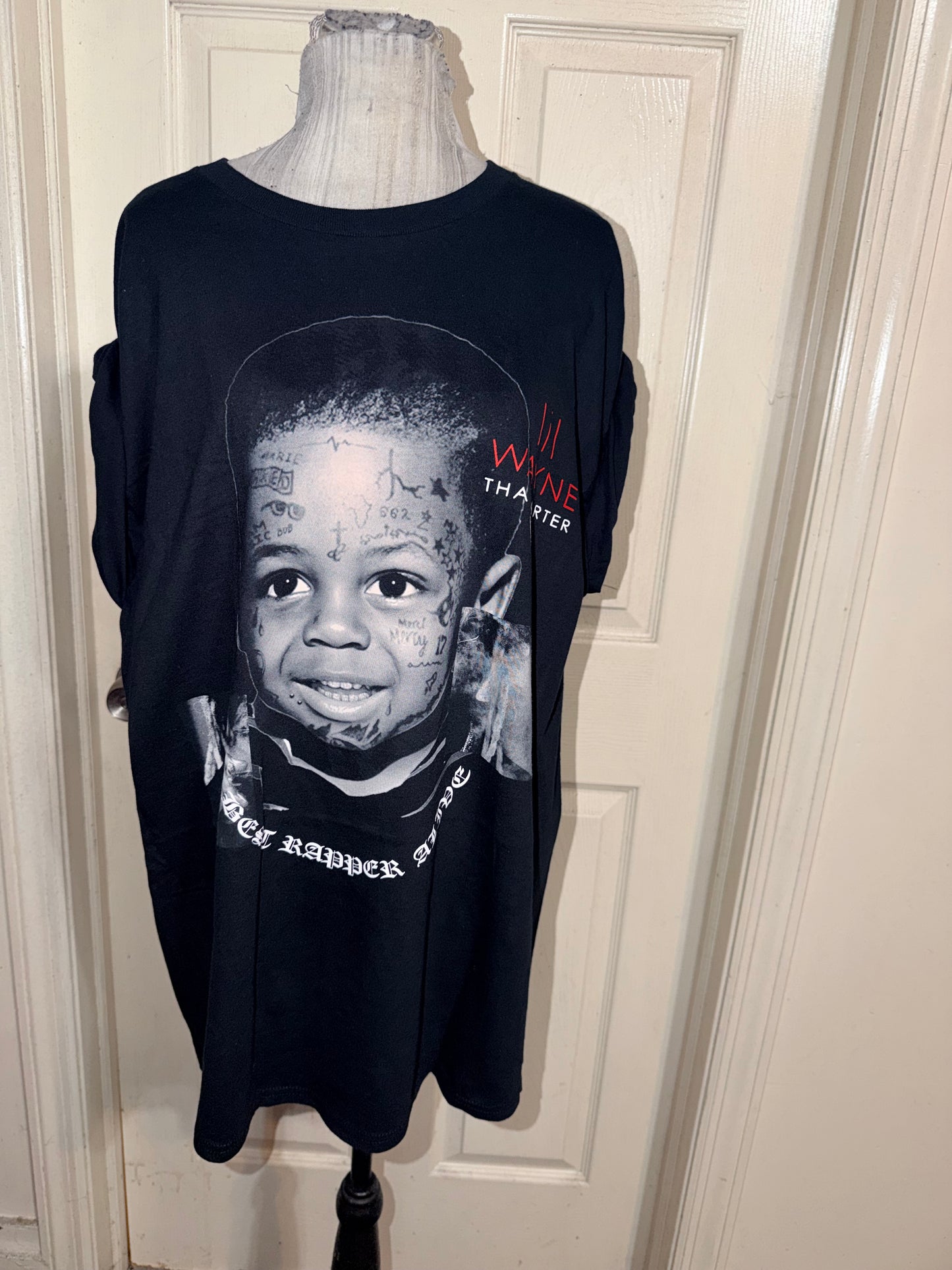 Lil Wayne Double Sided Oversized Distressed Tee