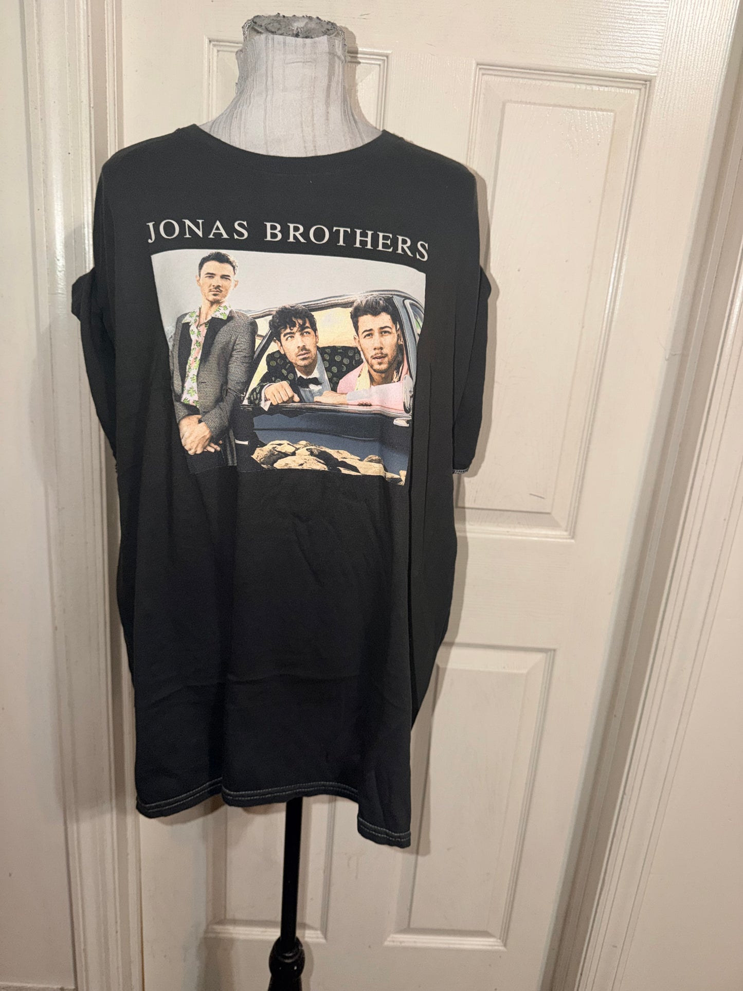 The Jonas Brothers Oversized Distressed Tee