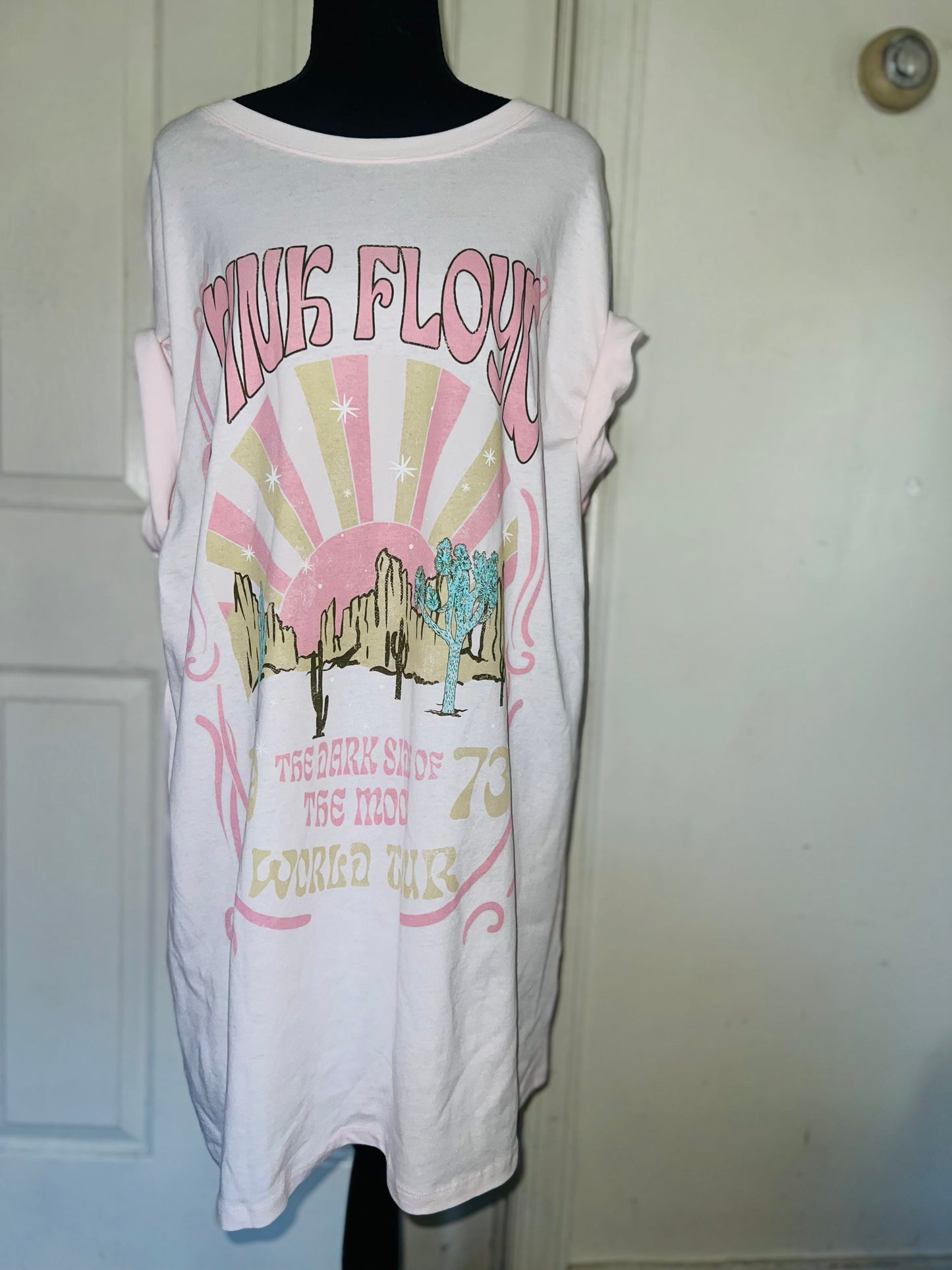 Pink Floyd Oversized Distressed Dress