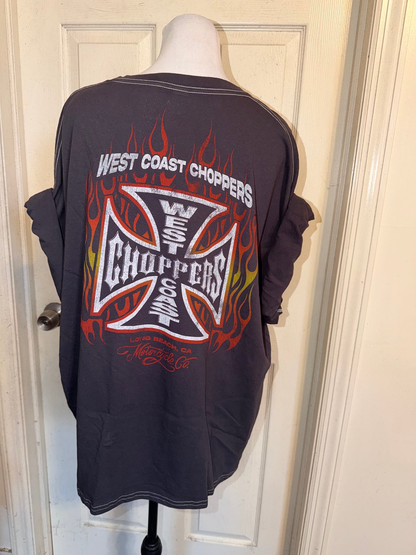 West Coast Choppers Double Sided Oversized Distressed Tre
