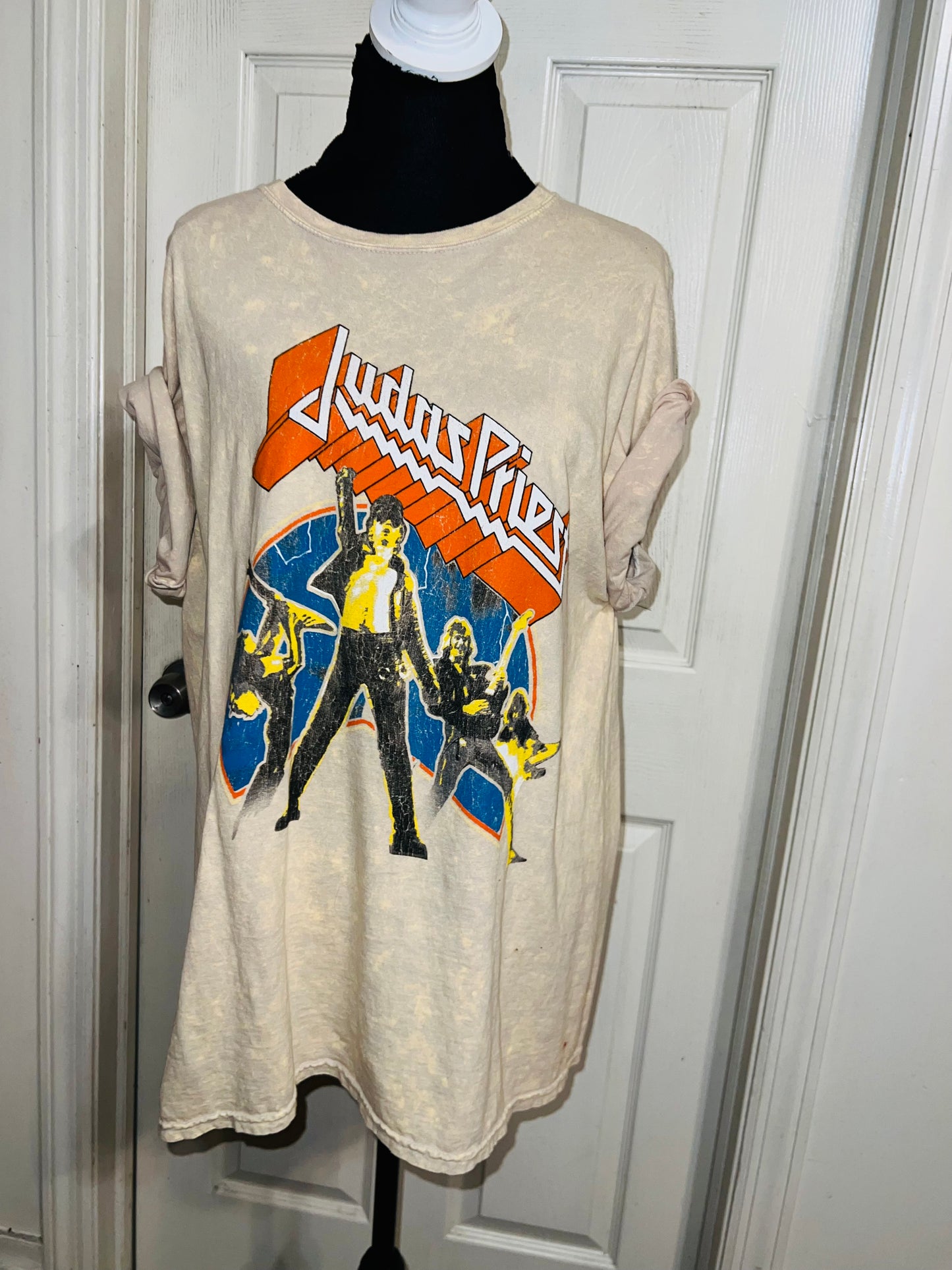 Judas Priest Oversized Distressed Tee