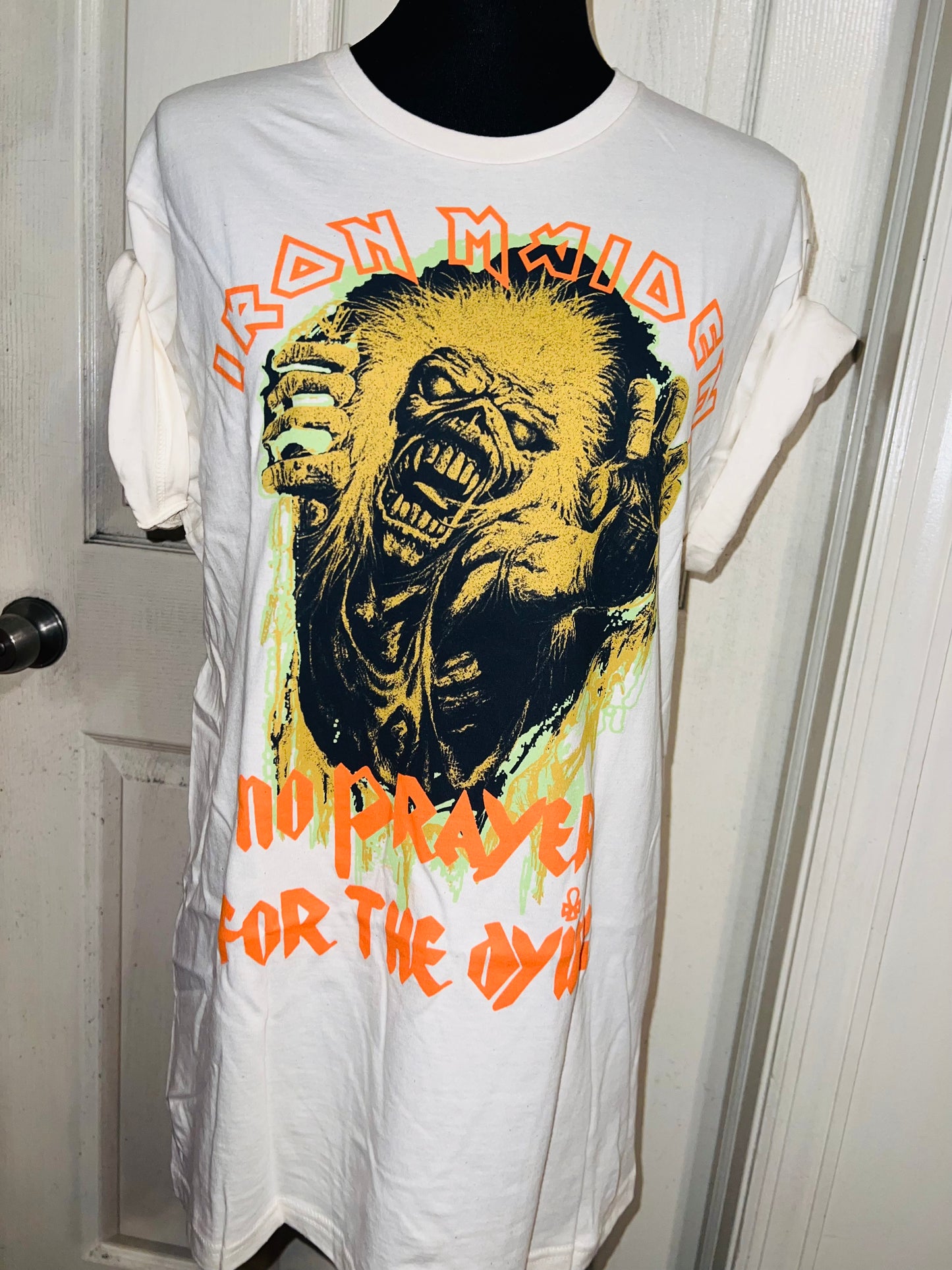 Iron Maiden Oversized Distressed T-Shirt