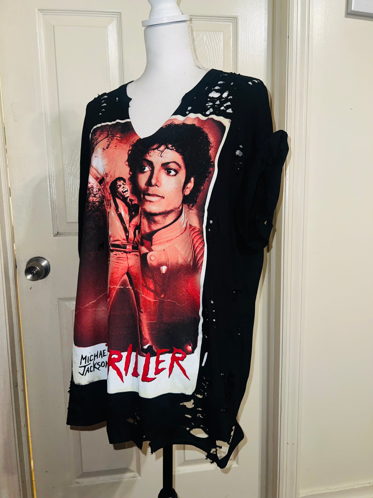 Michael Jackson Thriller Distressed Tee