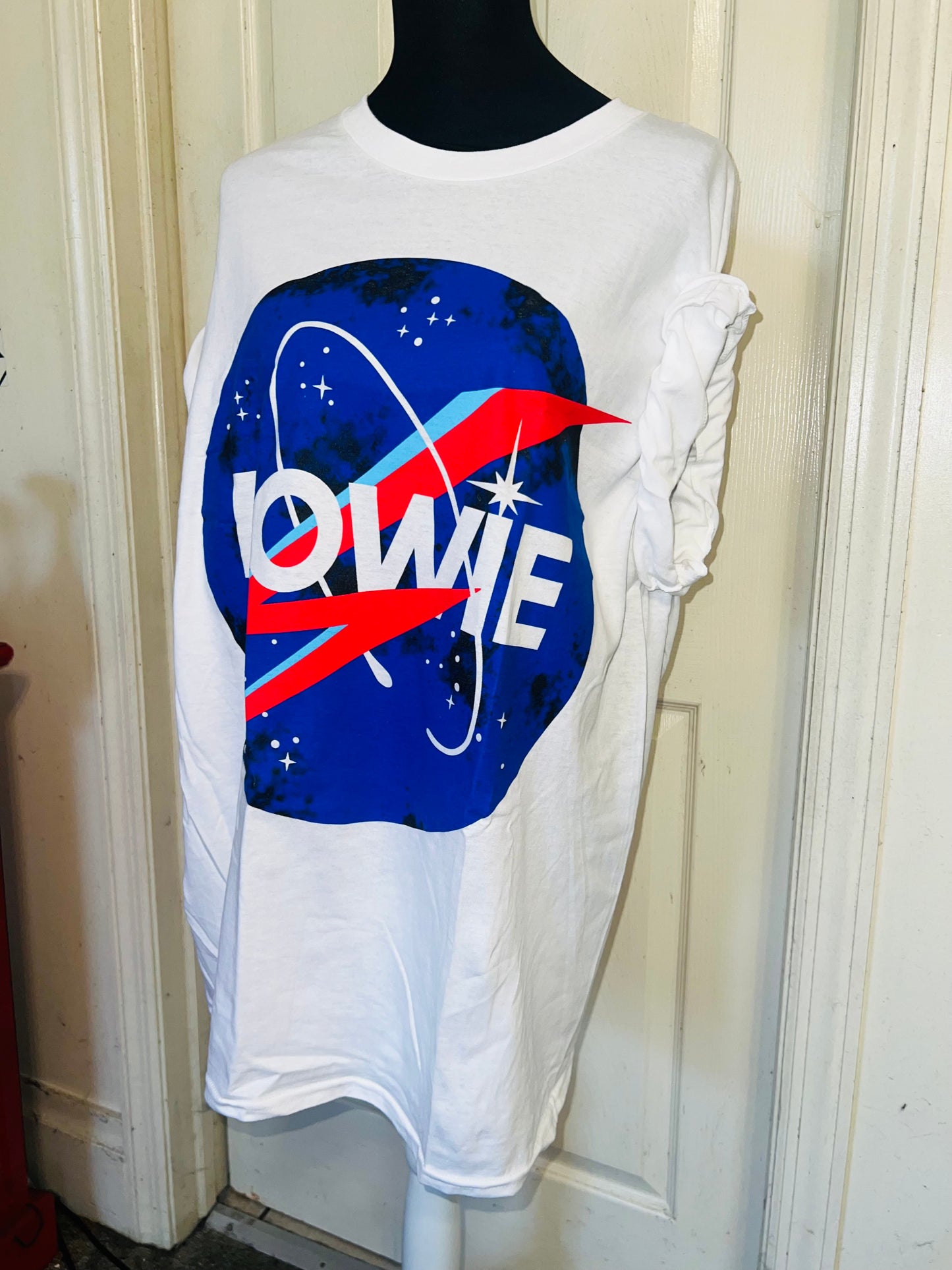 David Bowie Oversized Distressed Tee