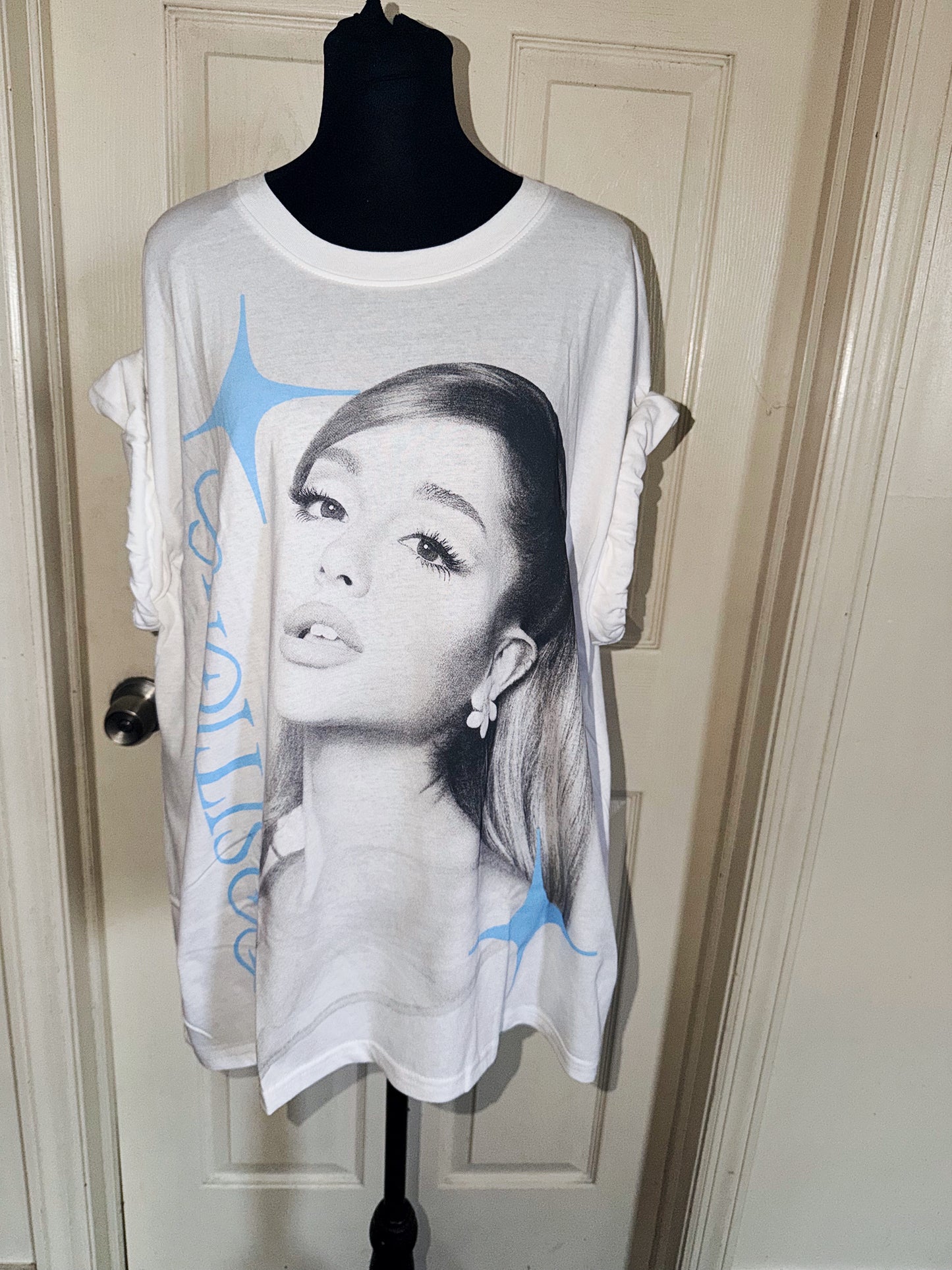 Ariana Grande Oversized Distressed Tee