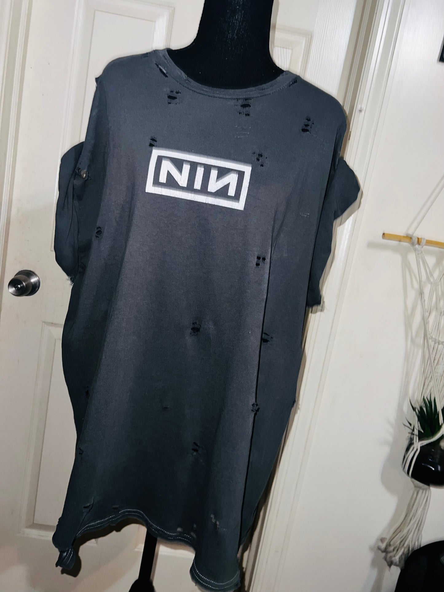 Nine Inch Nails Oversized Distressed Tee