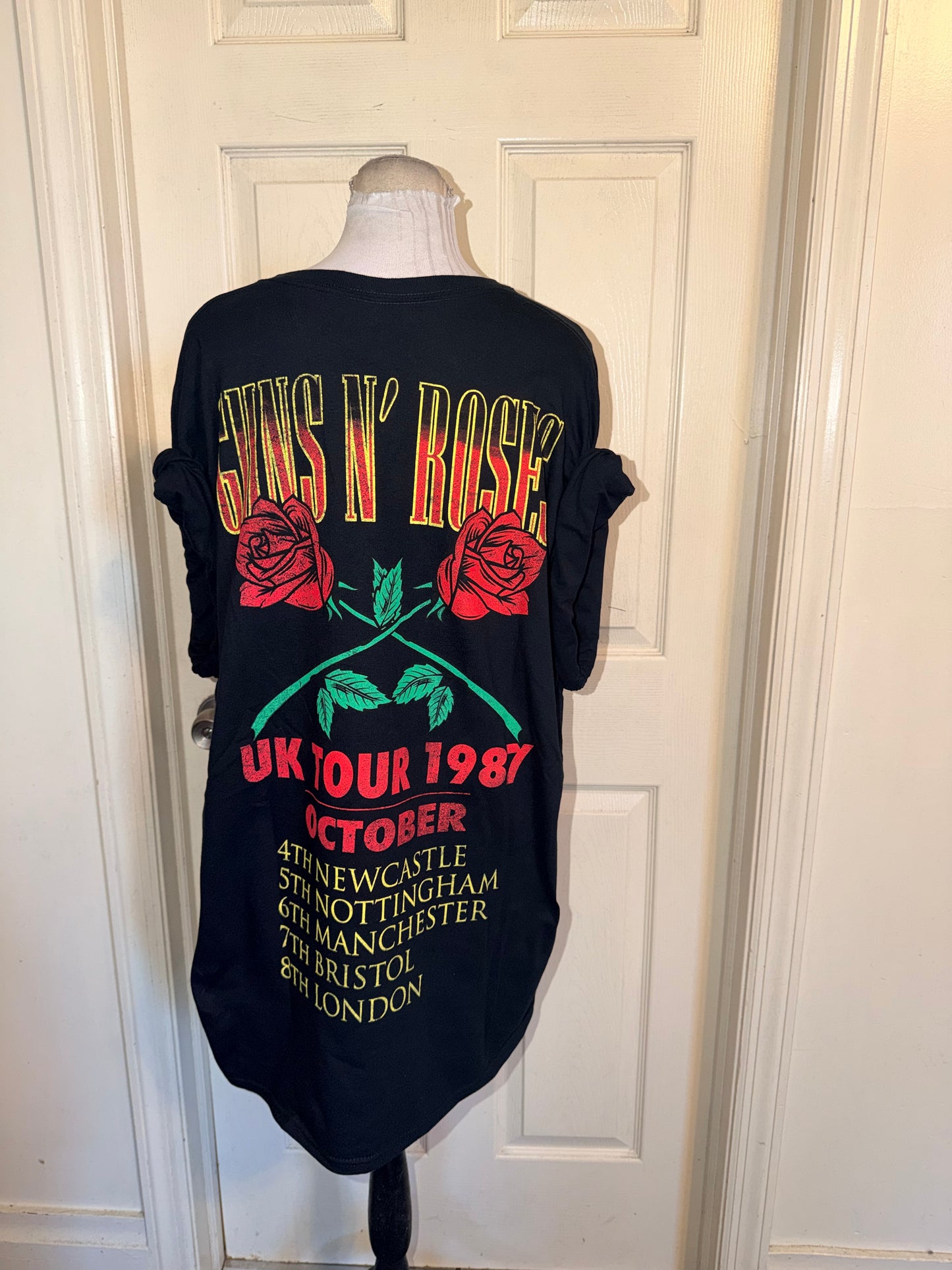 Guns N’ Roses Double Sided Oversized Distressed Tee