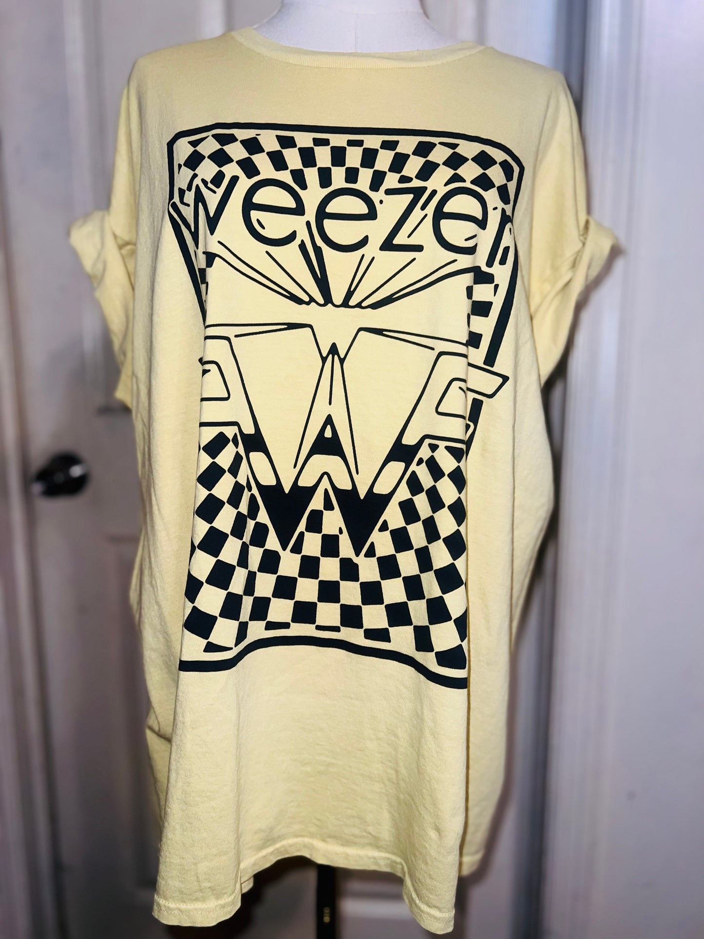 Weezer Oversized Distressed Tee