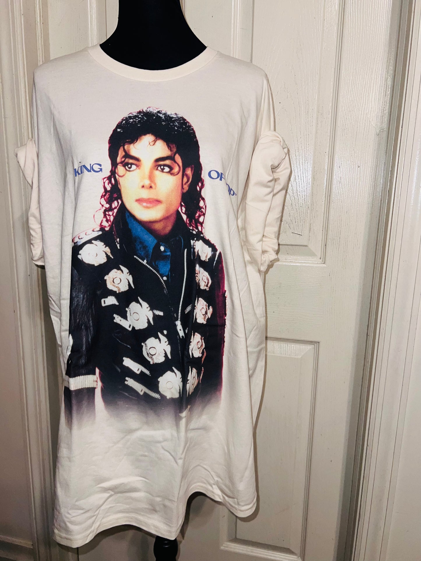 Michael Jackson Oversized Distressed Tee