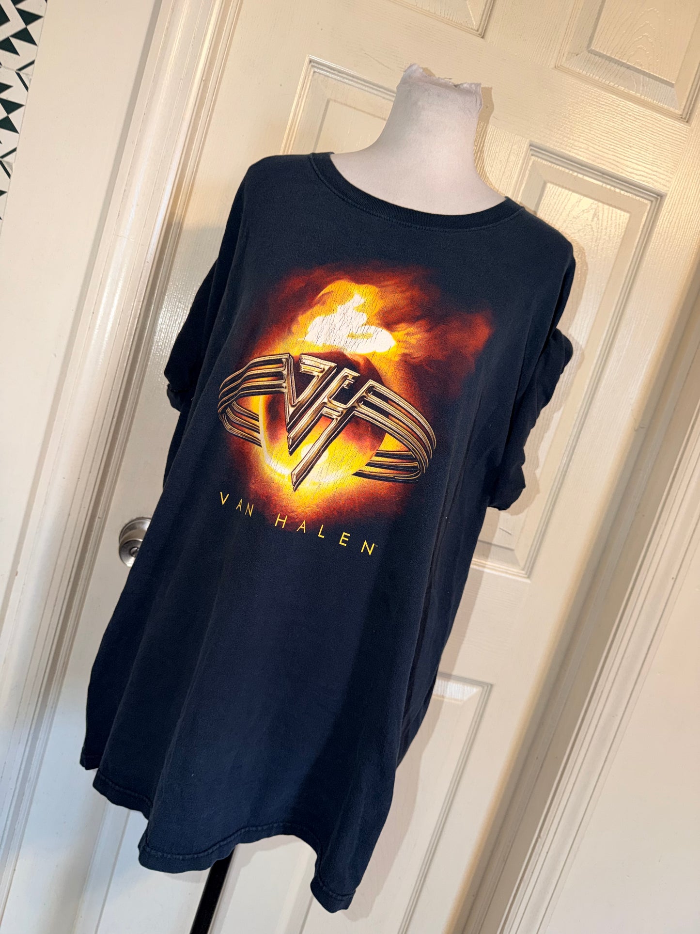 Van Halen Vintage Double Sided Oversized Distressed Tee