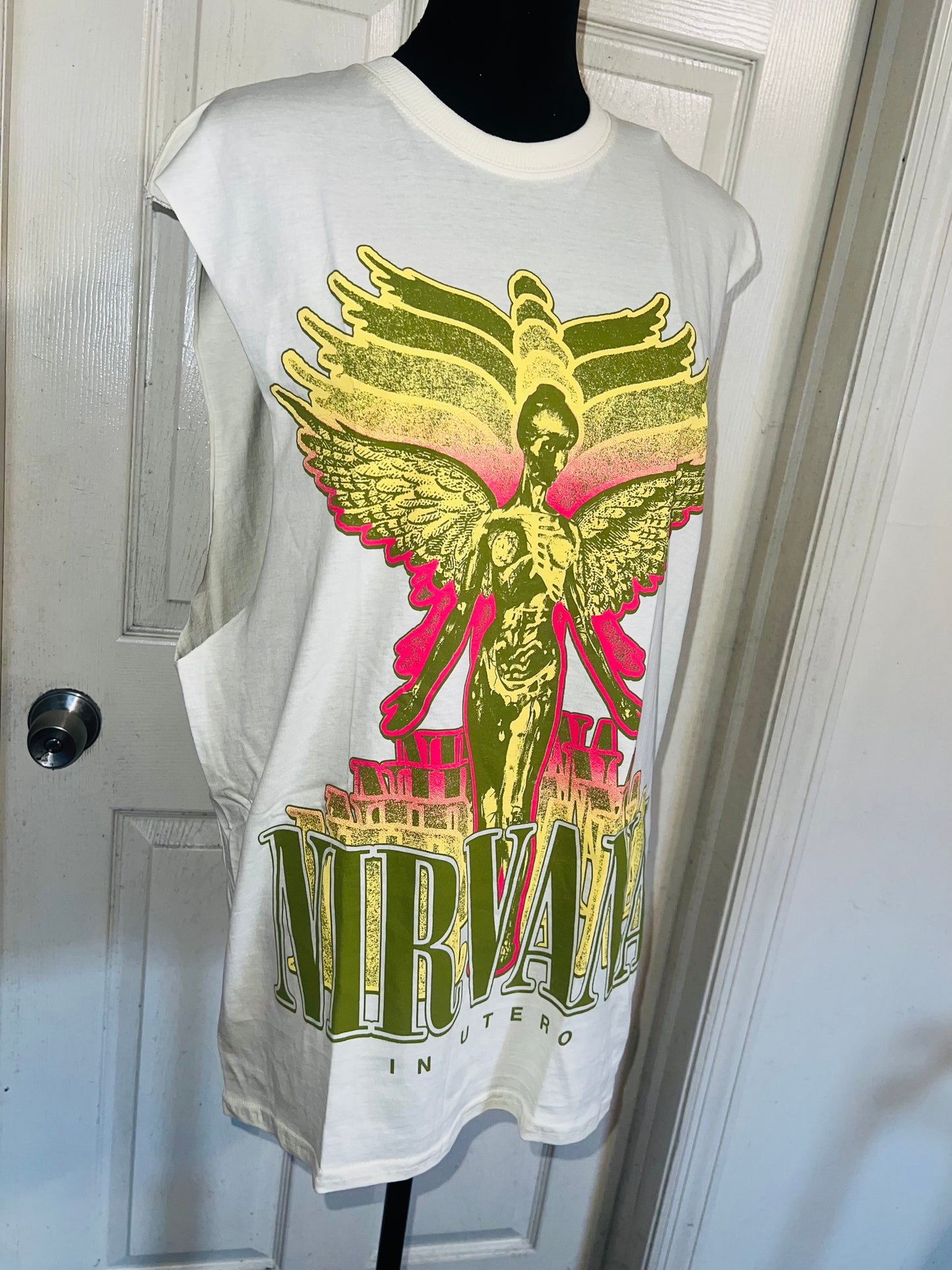 Nirvana Oversized Distressed Tank