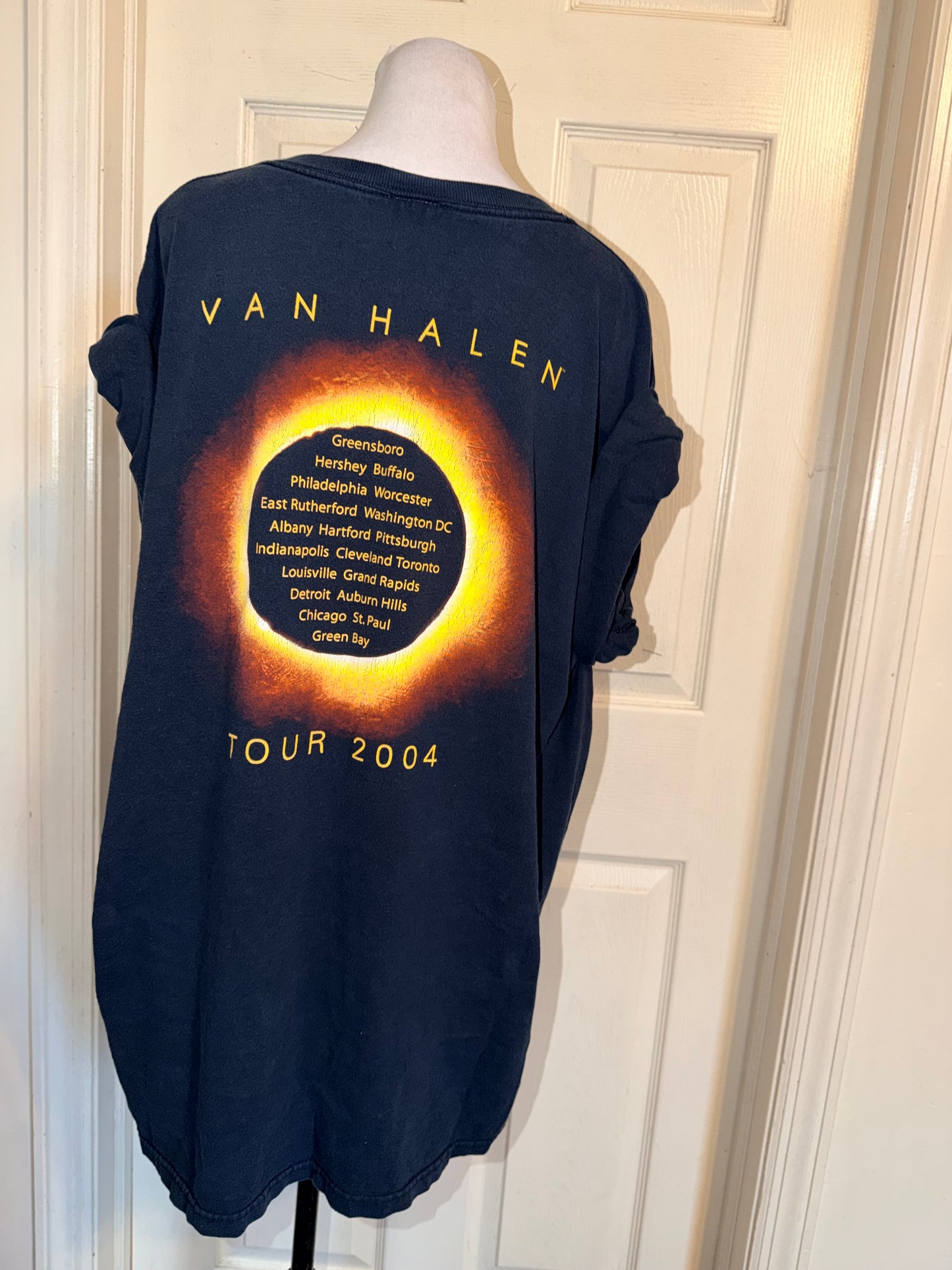Van Halen Vintage Double Sided Oversized Distressed Tee