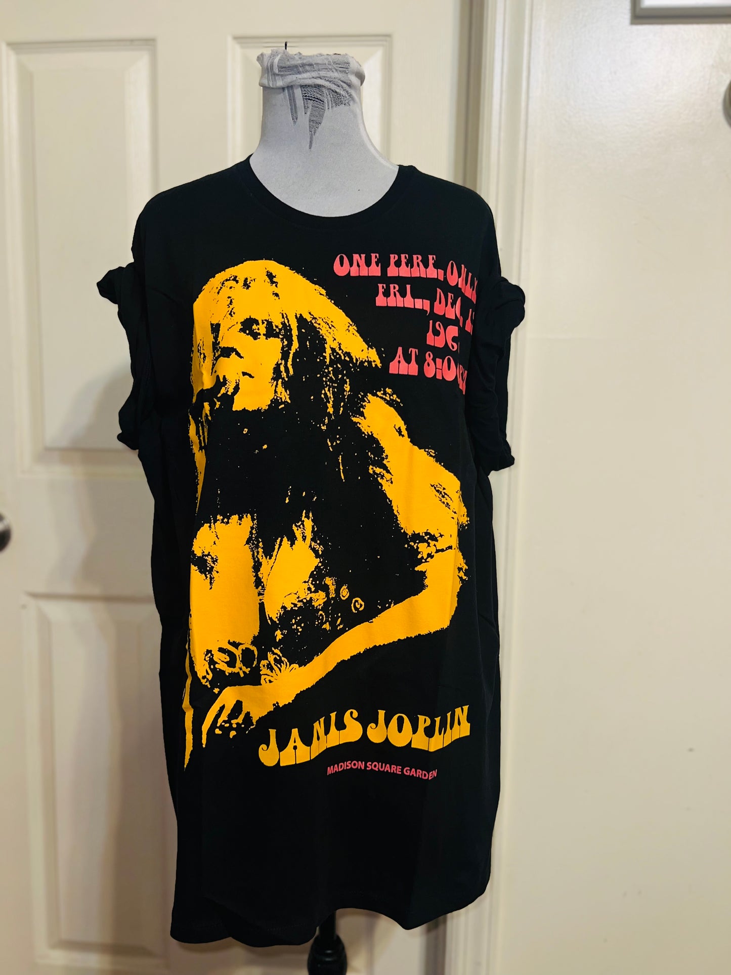 Janis Joplin Oversized Distressed Tee