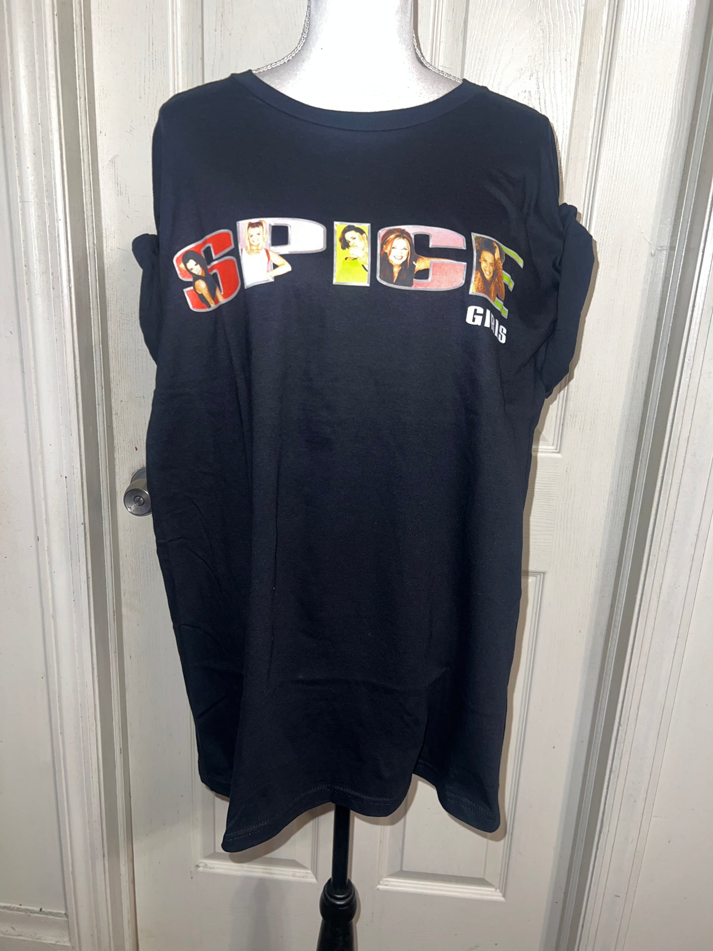 Spice Girls Oversized Distressed Tee