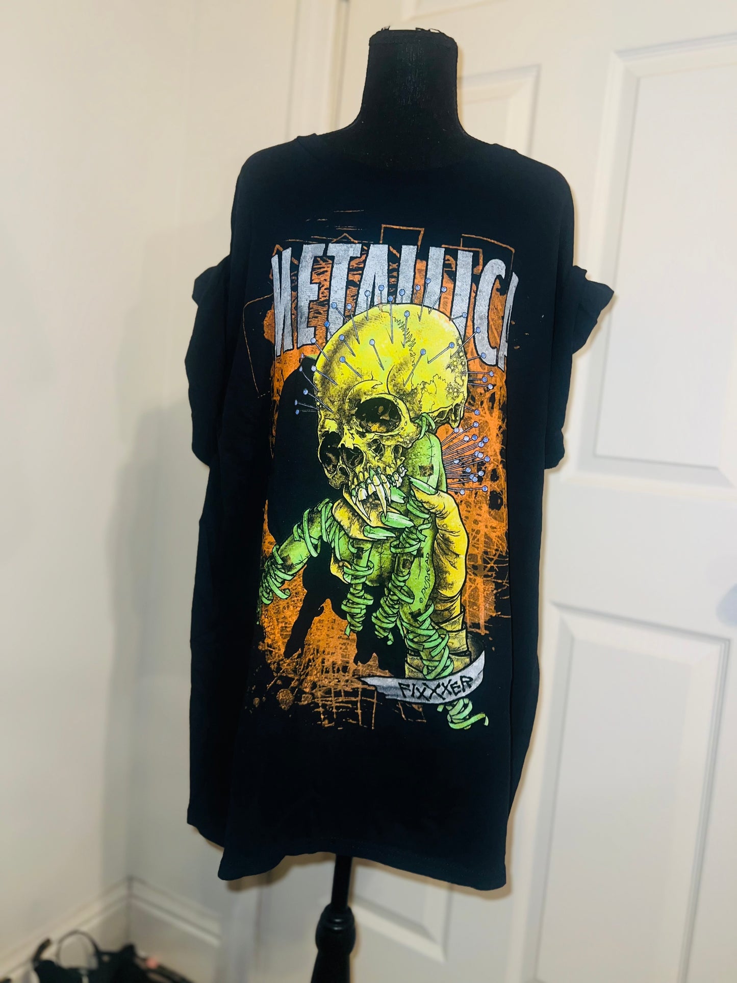 Metallica Fixxer Oversized Distressed Tee