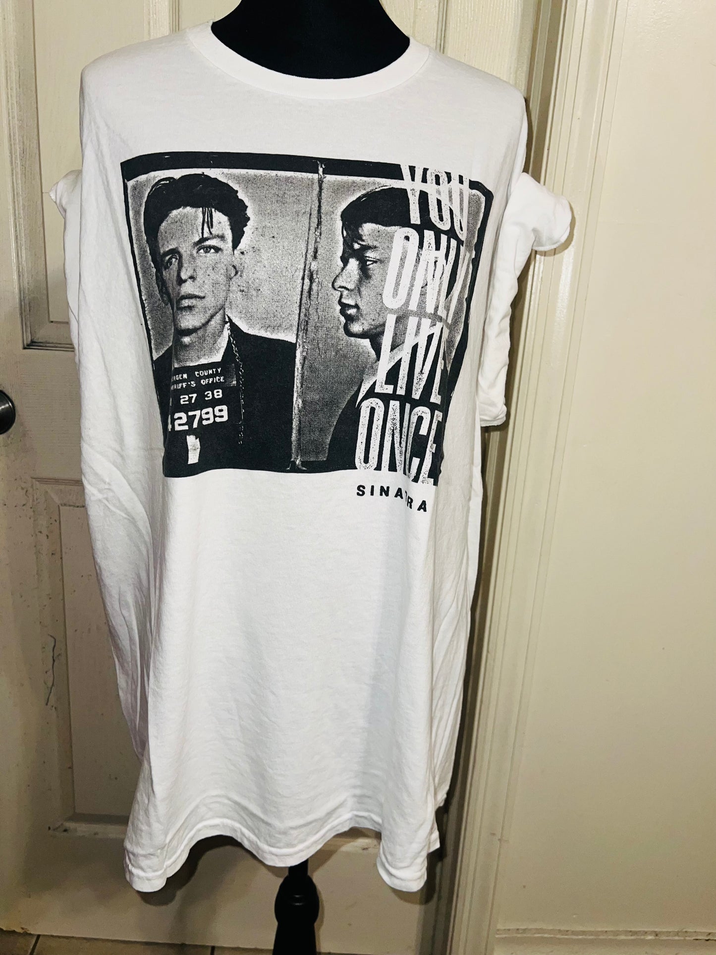 Frank Sinatra Oversized Distressed Tee