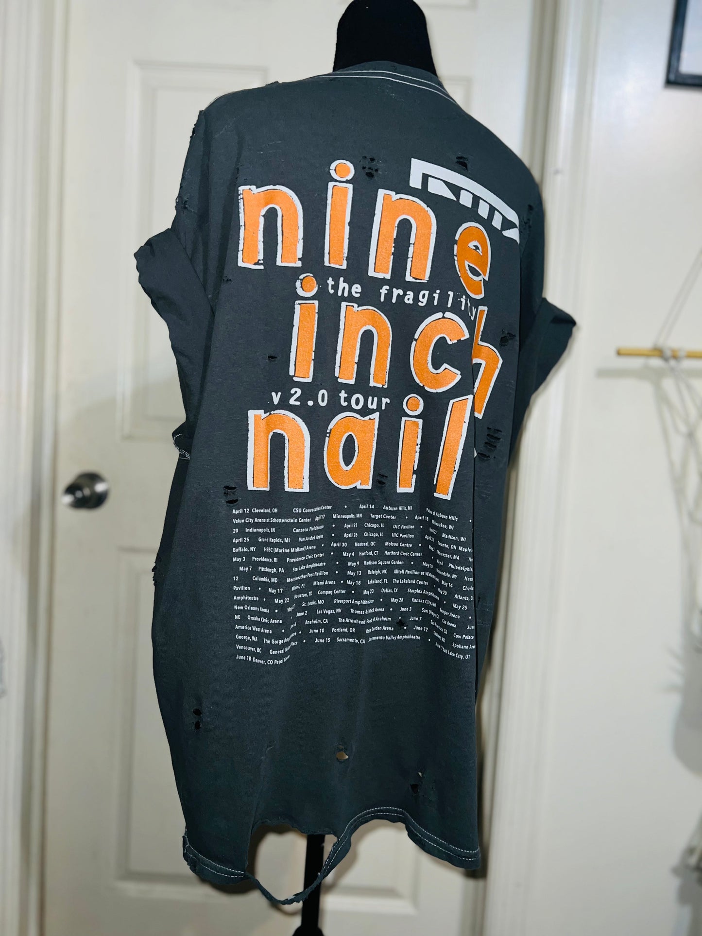 Nine Inch Nails Oversized Distressed Tee