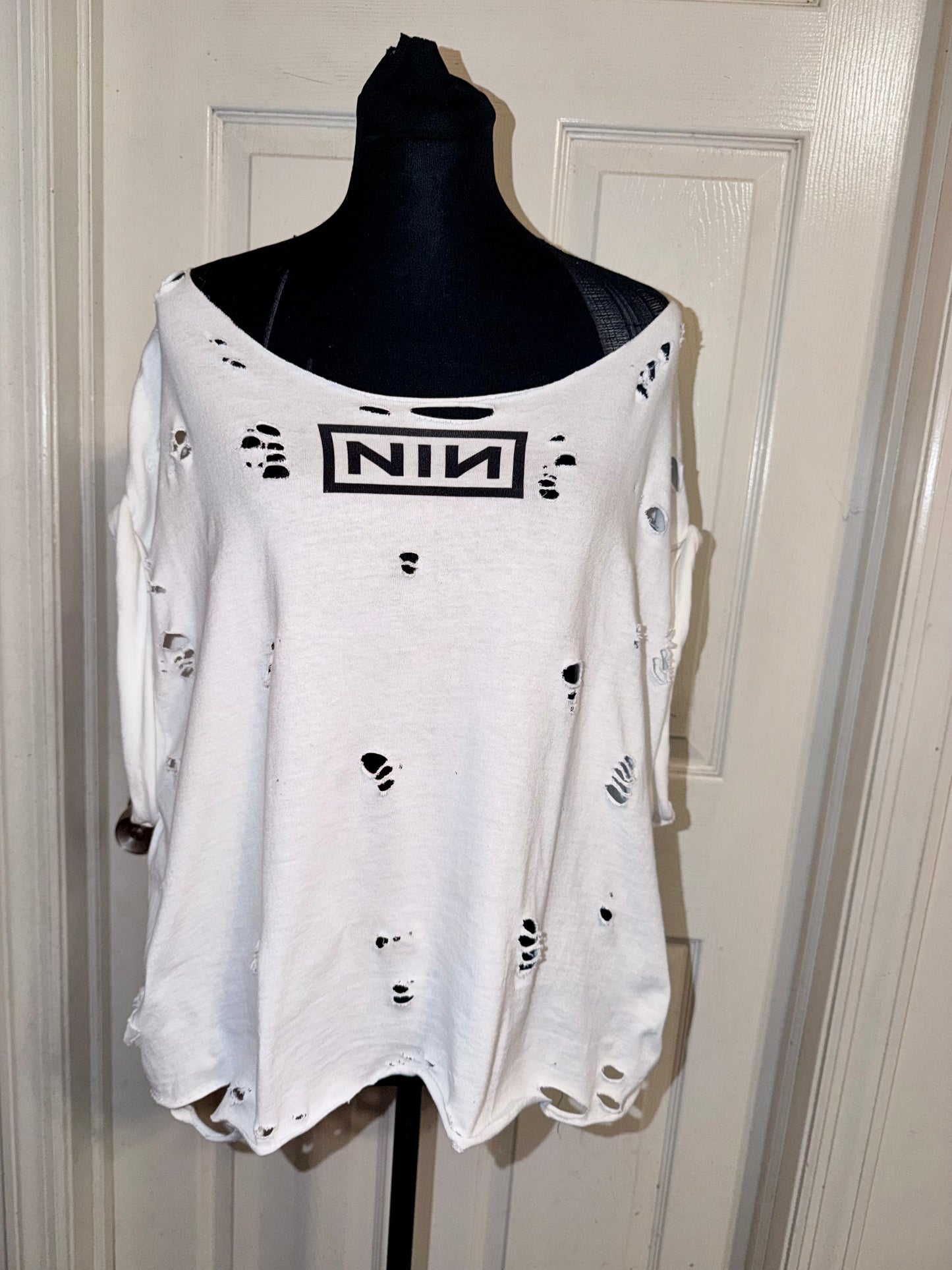 Nine Inch Nails Double Sided Oversized Distressed Tee