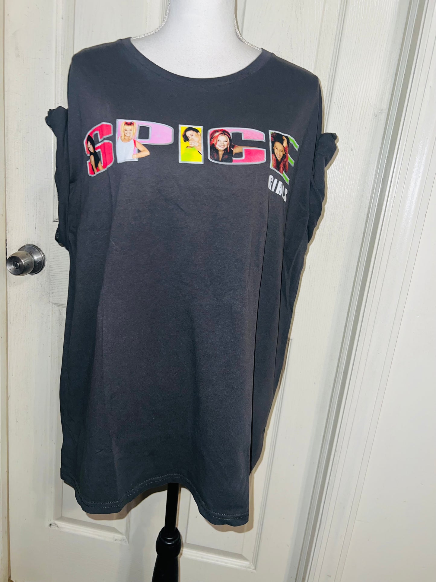 Spice Girls Oversized Distressed Tee