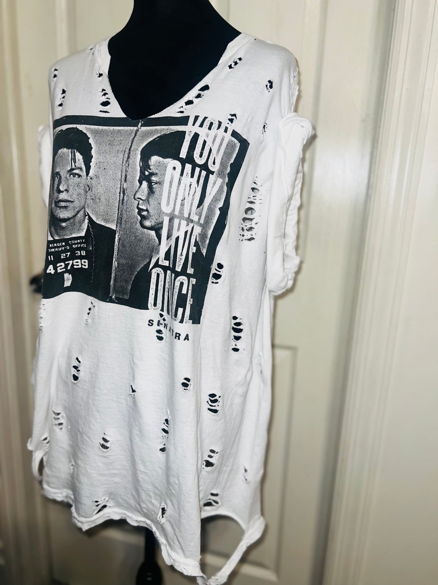 Frank Sinatra Oversized Distressed Tee