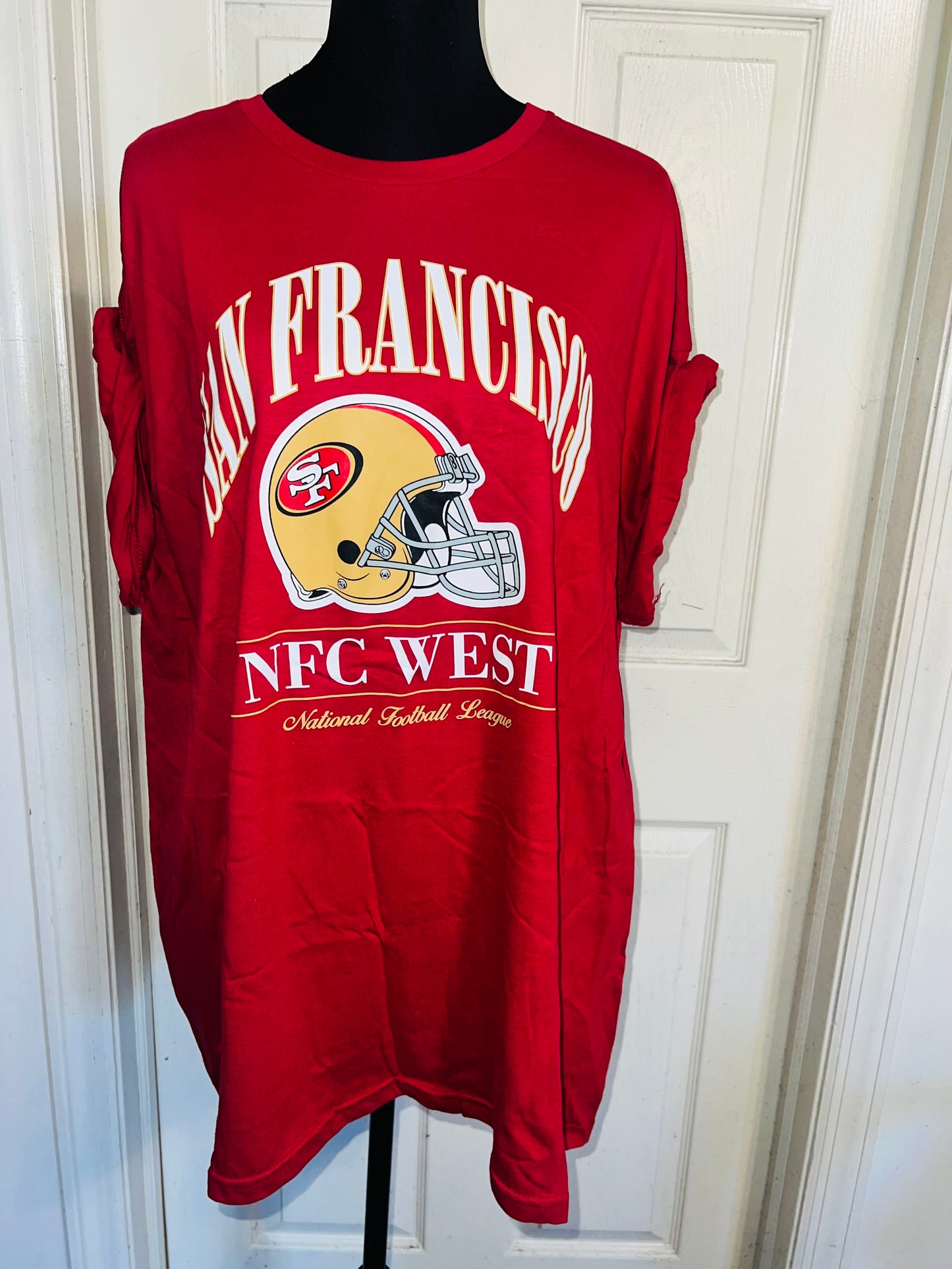 San Francisco 49ers Oversized Distressed Tee