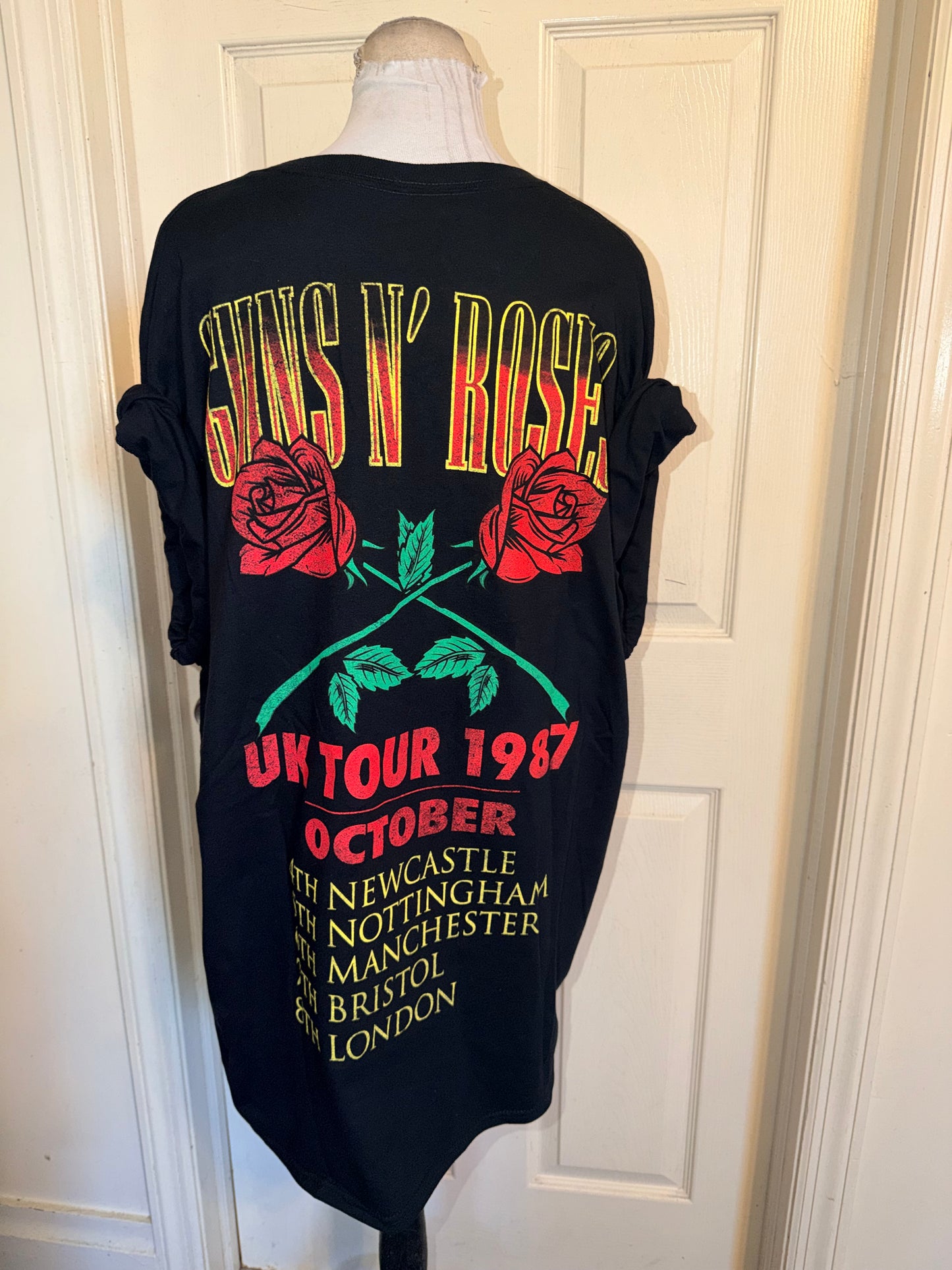 Guns N’ Roses Double Sided Oversized Distressed Tee