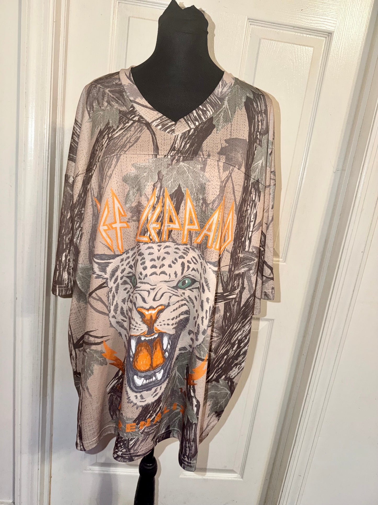 Def Leppard Double Sided Oversized Jersey Tee