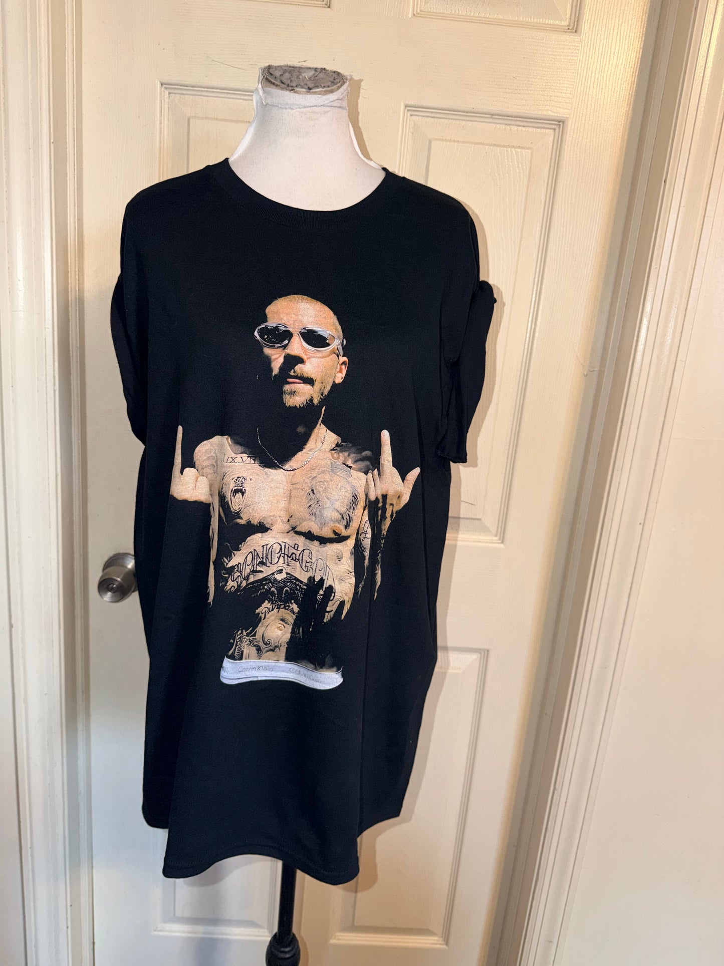 Justin Bieber Oversized Distressed Tee