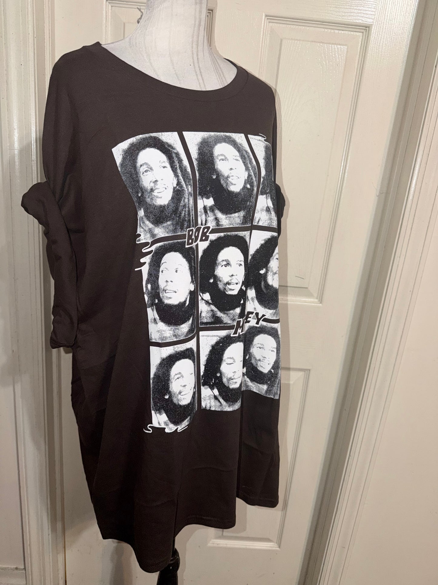 Bob Marley Oversized Distressed Tee