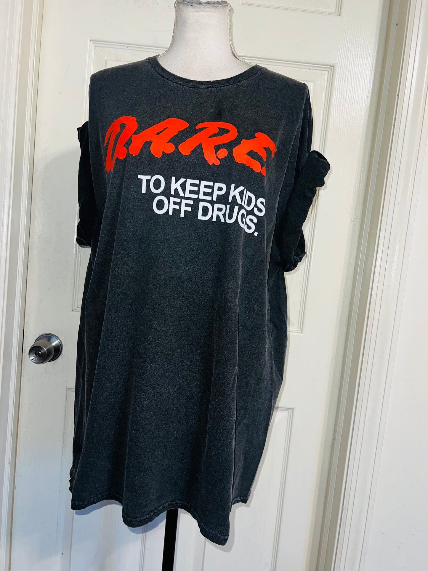 D.A.R.E. Oversized Distressed Tee