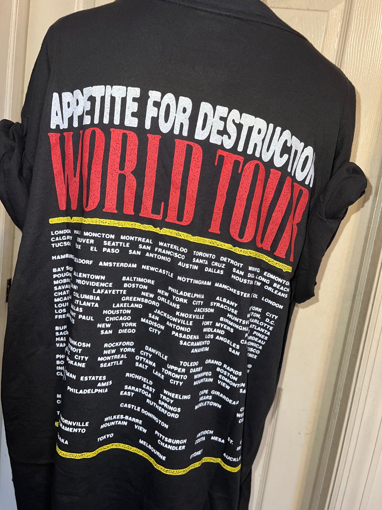 Guns N’ Roses Double Sided Oversized Distressed Tee