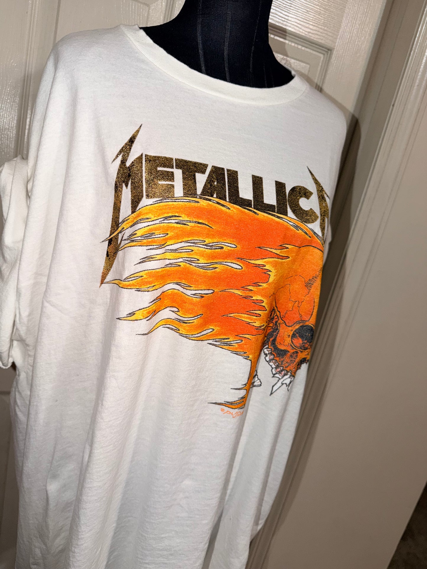 Metallica Double Sided Oversized Distressed Tee