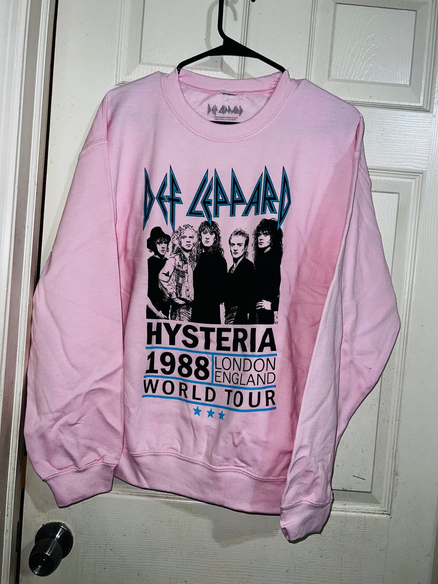 Def Leppard Hysteria Tour Oversized Sweatshirt