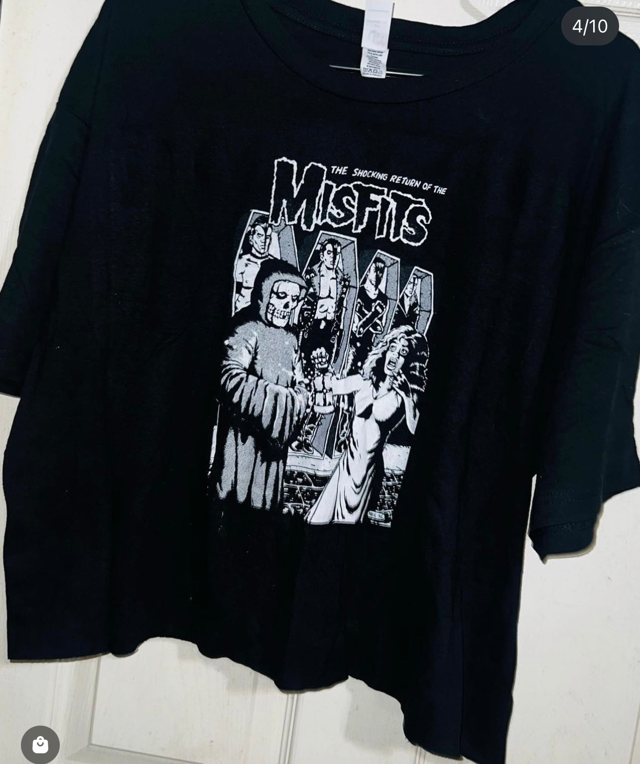 Misfits Cropped Oversized Tee