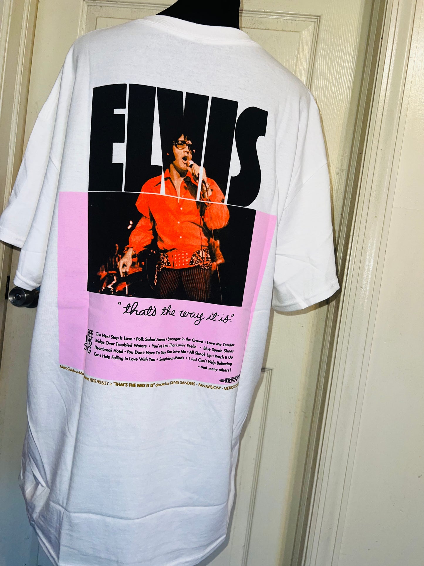 Elvis Double Sided Oversized Distressed Tee