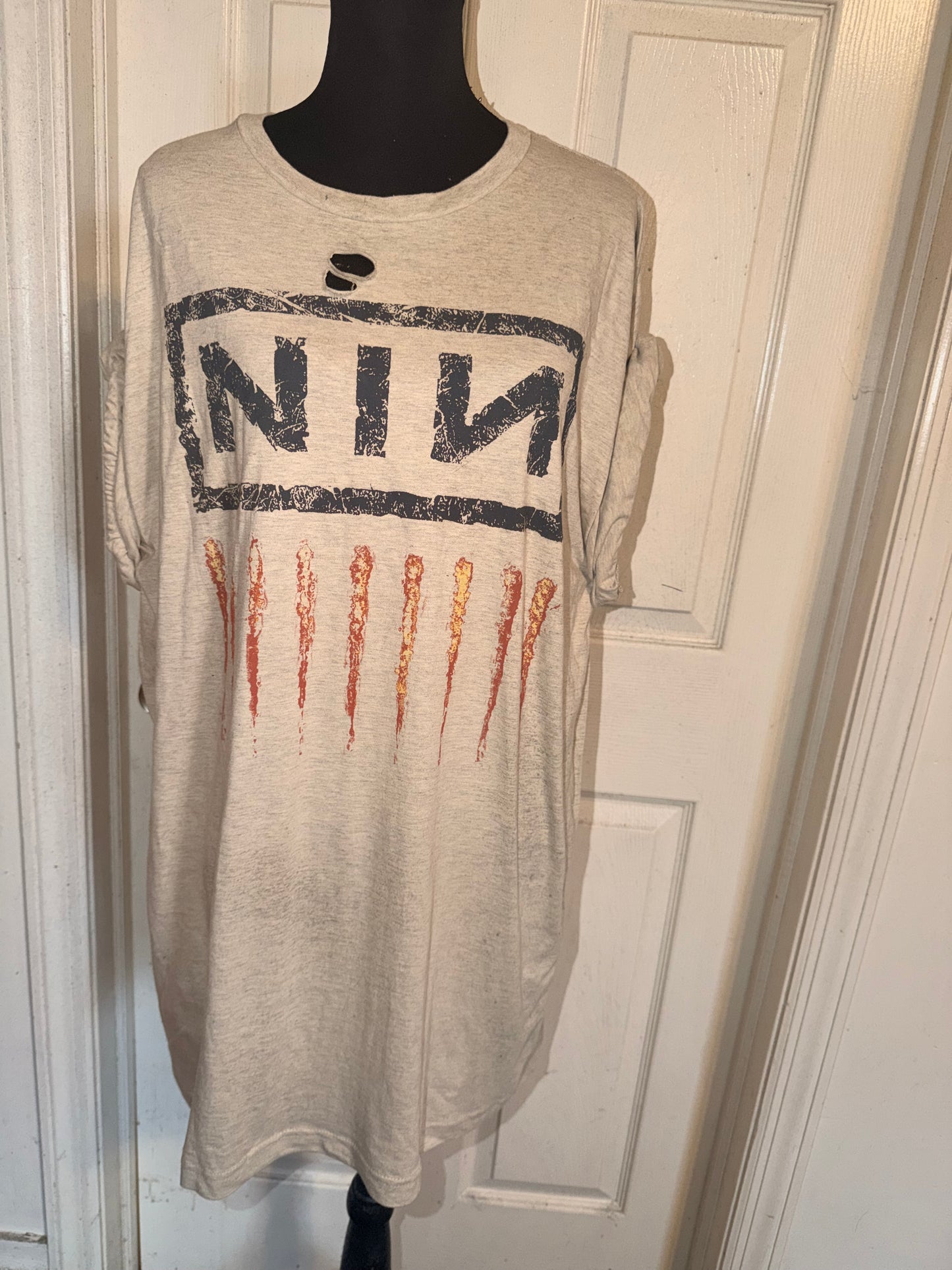 Nine Inch Nails Oversized Distressed Tee
