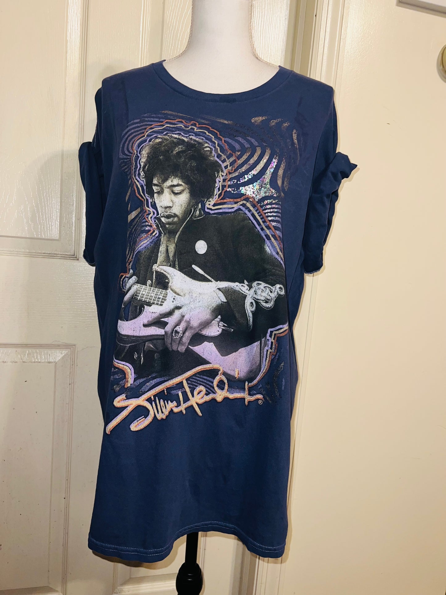 Jimi Hendrix Oversized Distressed Tee