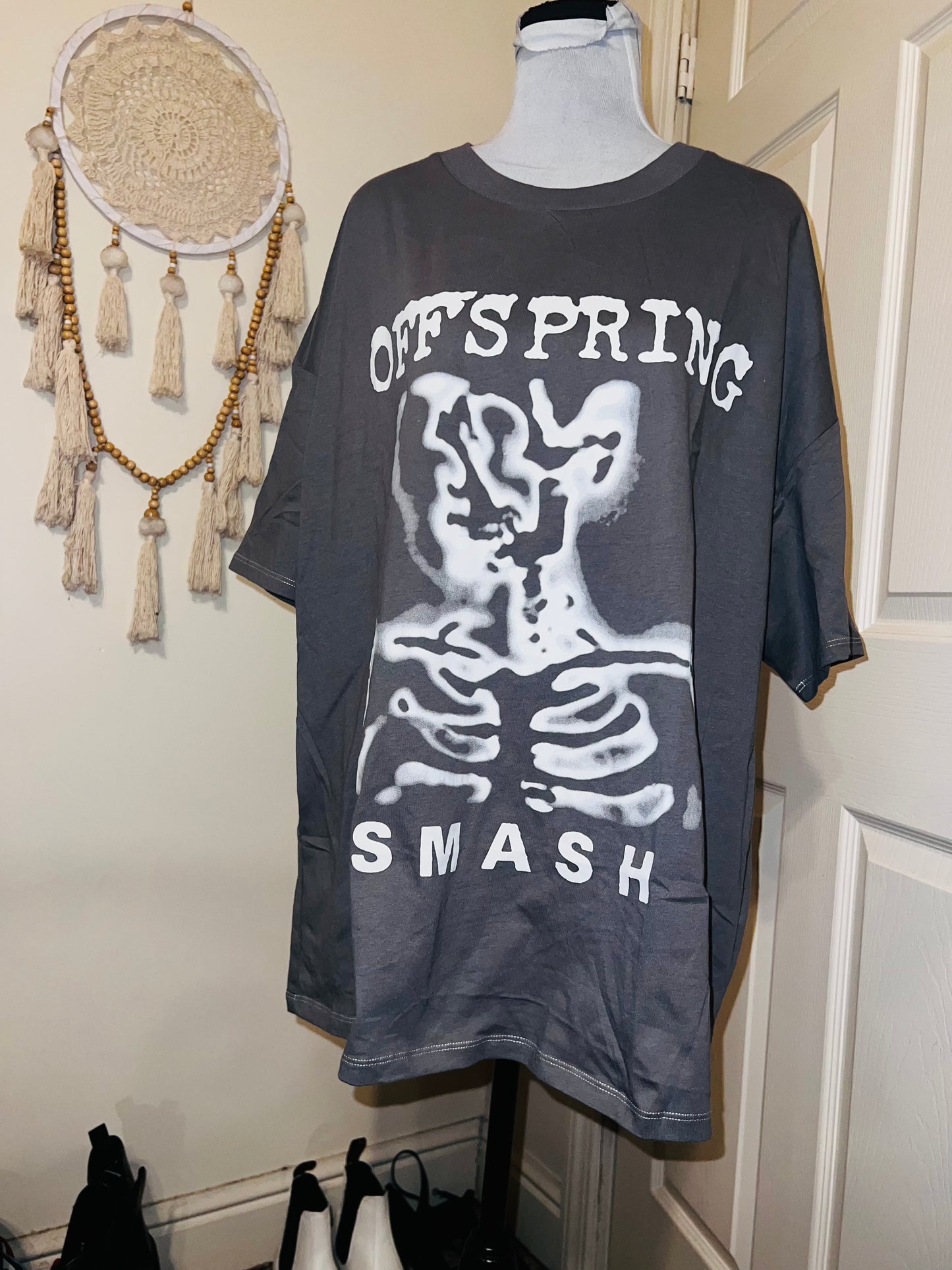 The Offspring “Smash” Oversized Distressed Tee