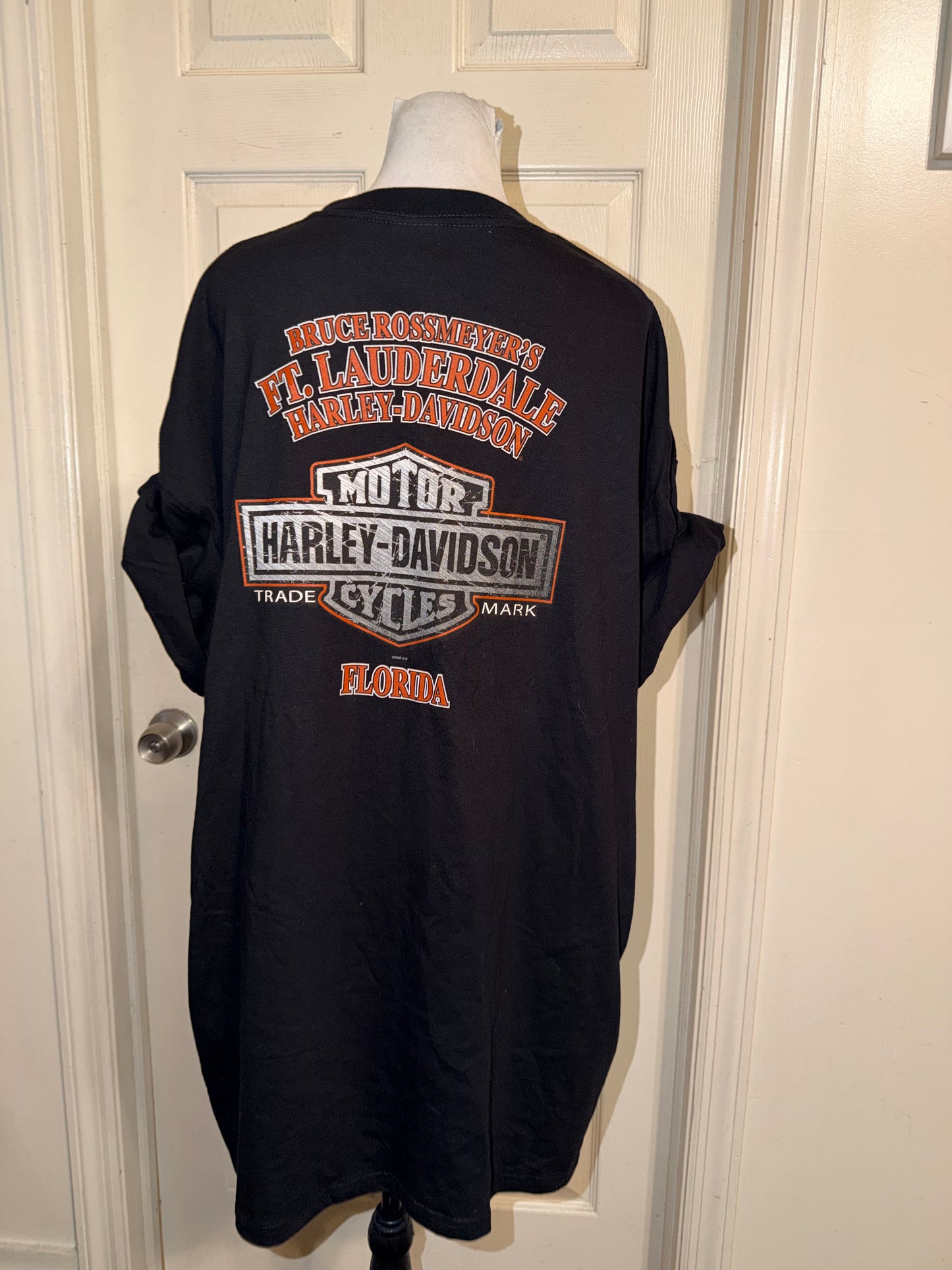 Harley Davidson Vintage Double Sided Oversized Tee