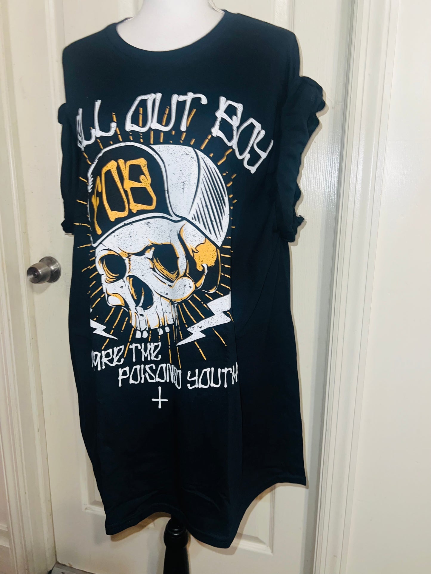 Fall Out Boy Oversized Distressed Tee