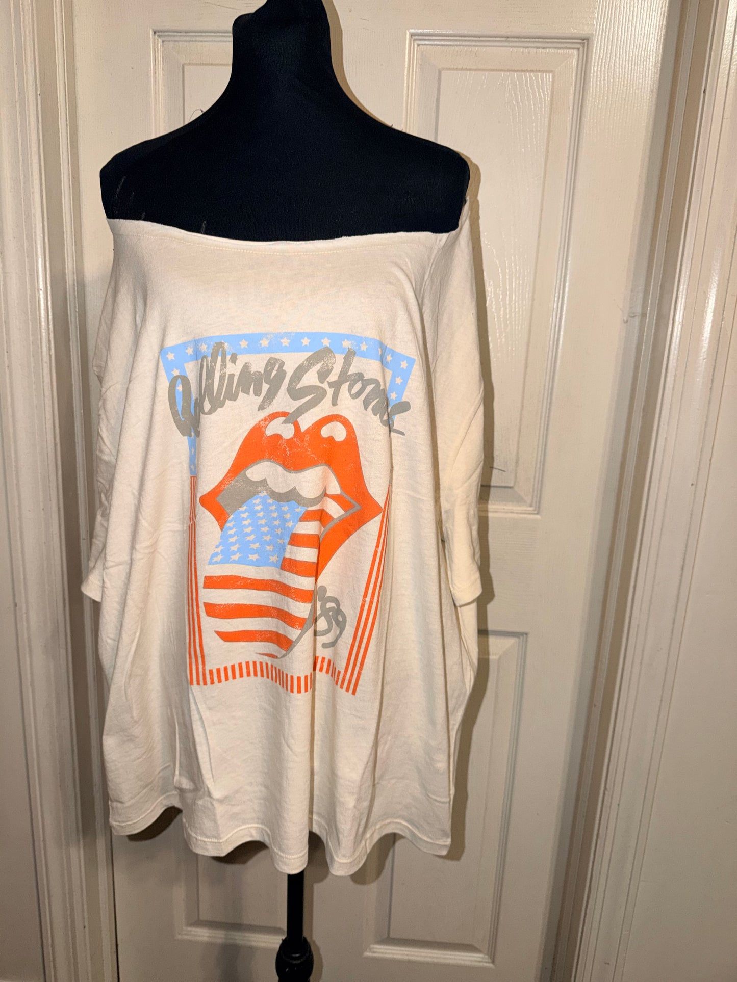 The Rolling Stones OFTS Oversized Distressed Tee