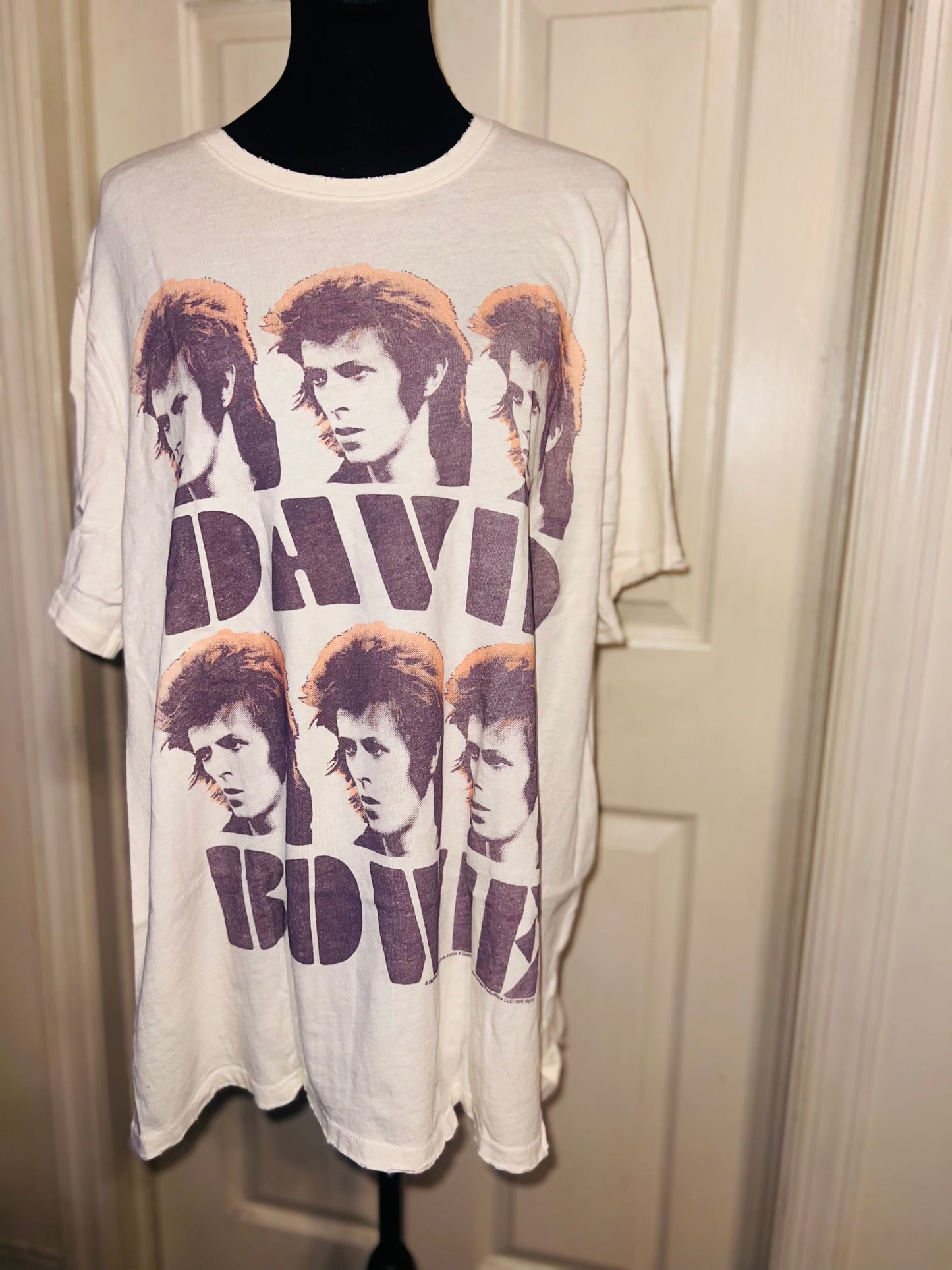 David Bowie Oversized Distressed Tee