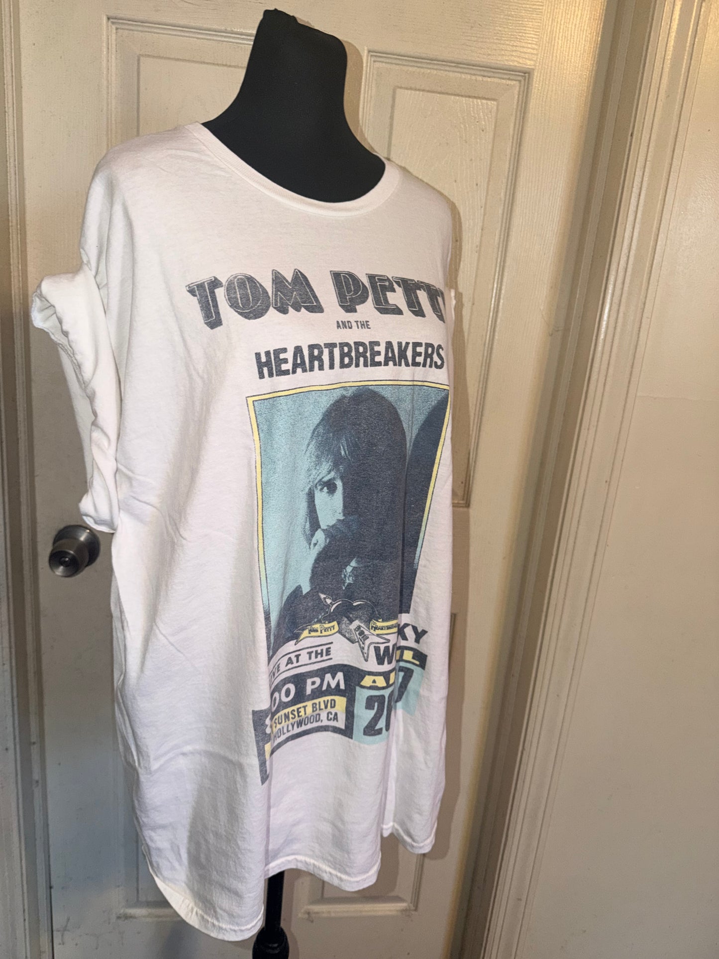 Tom Petty and the Heartbreakers Oversized Distressed Tee
