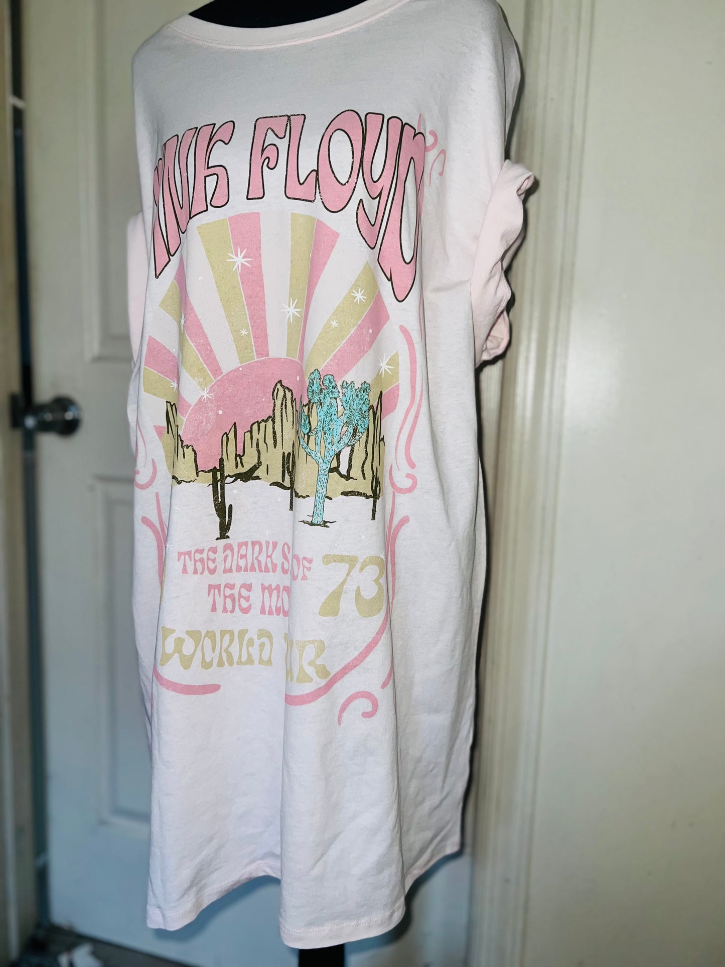 Pink Floyd Oversized Distressed Dress