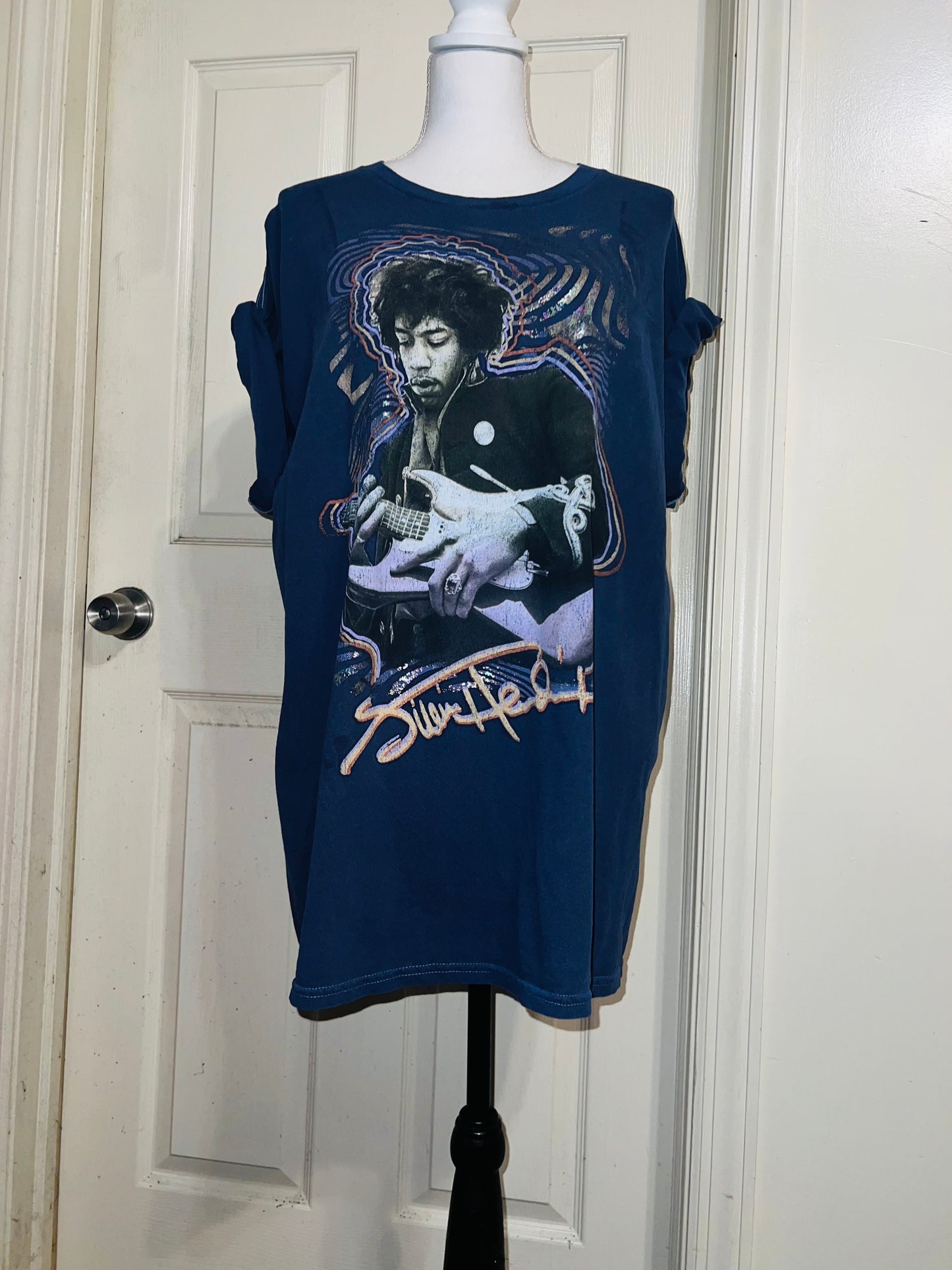 Jimi Hendrix Oversized Distressed Tee