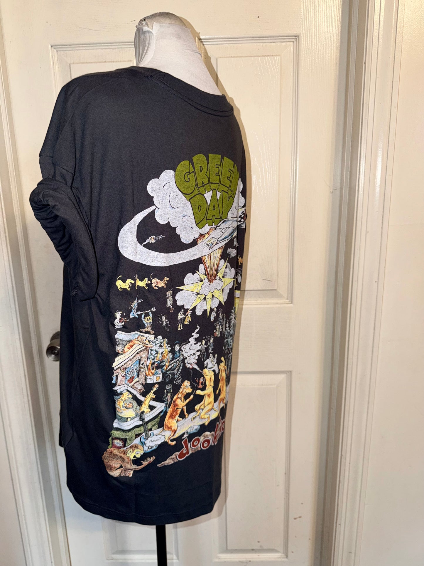 Green Day Double Sided Oversized Tee