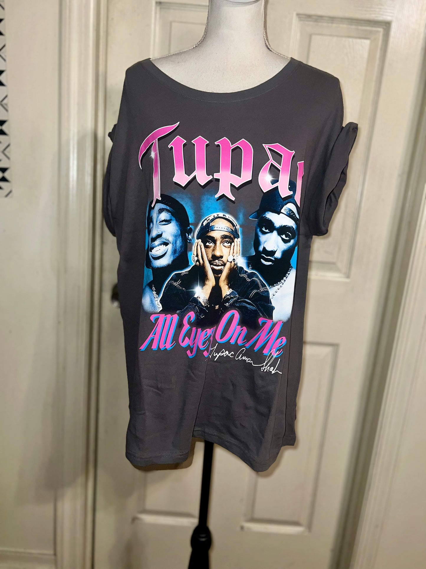 Tupac Oversized Distressed Tee