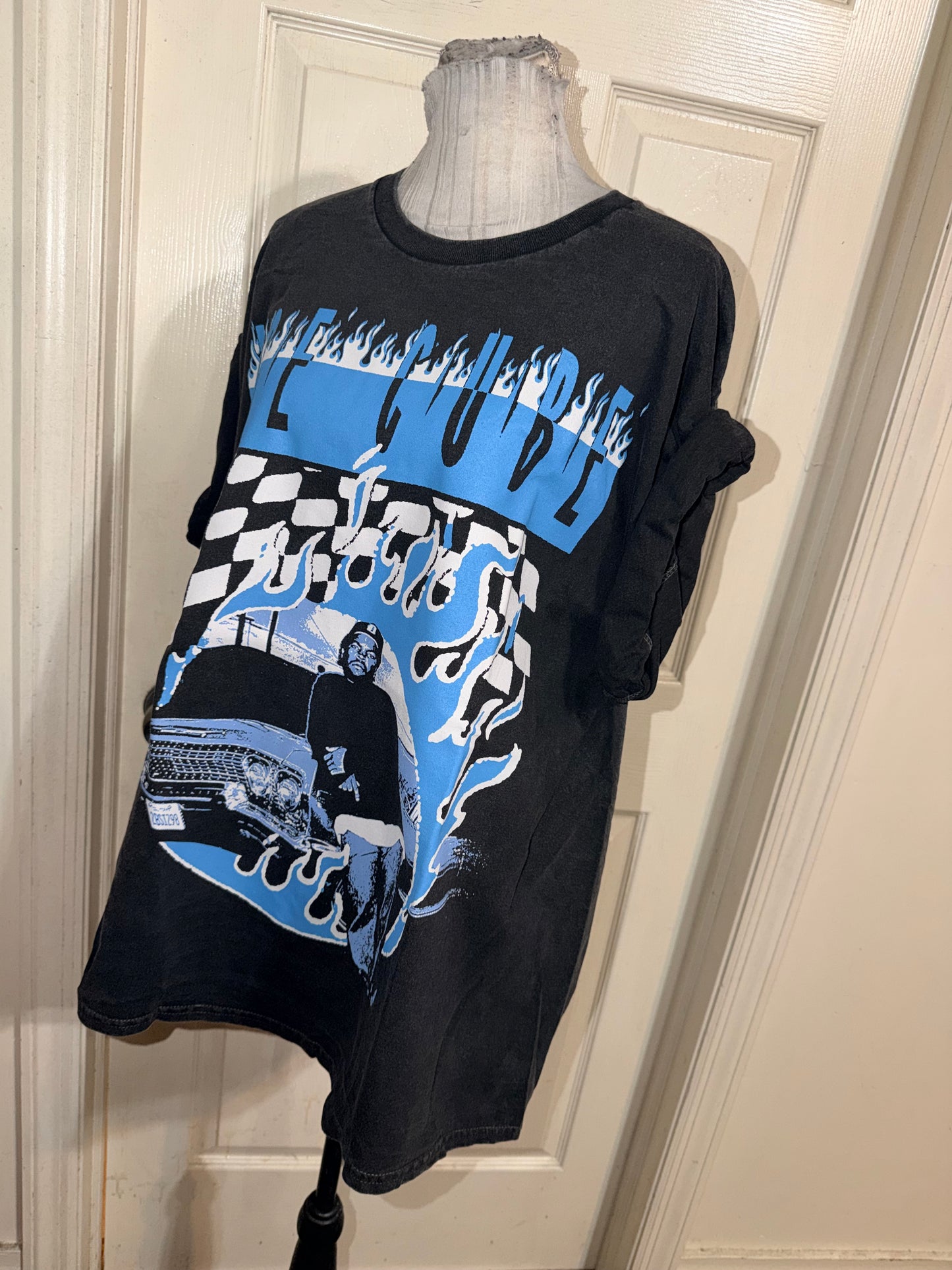 Ice Cube Double Sided Oversized Distressed Tee